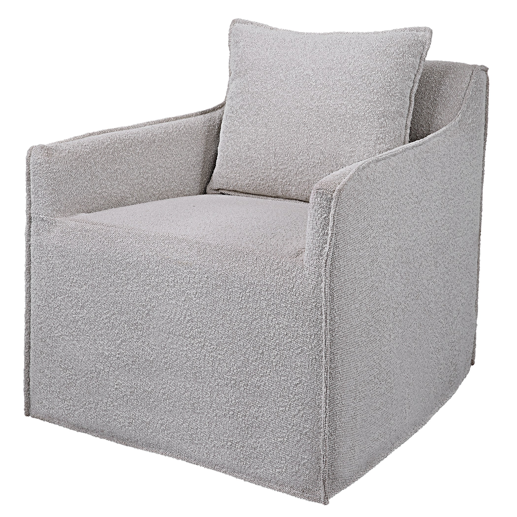 Uttermost Welland 23658 Welland Gray Swivel Chair Factory Direct