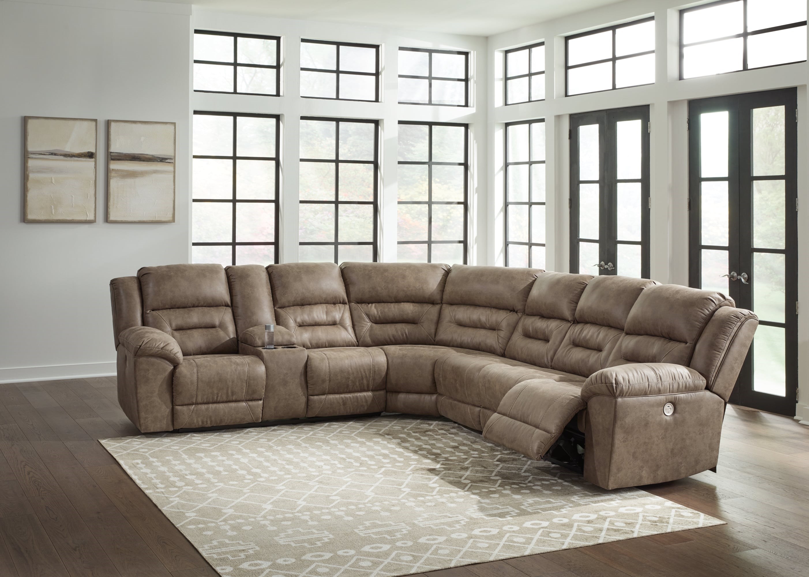 Signature Ravenel 83106S3 Contemporary 4-Piece Power Reclining ...