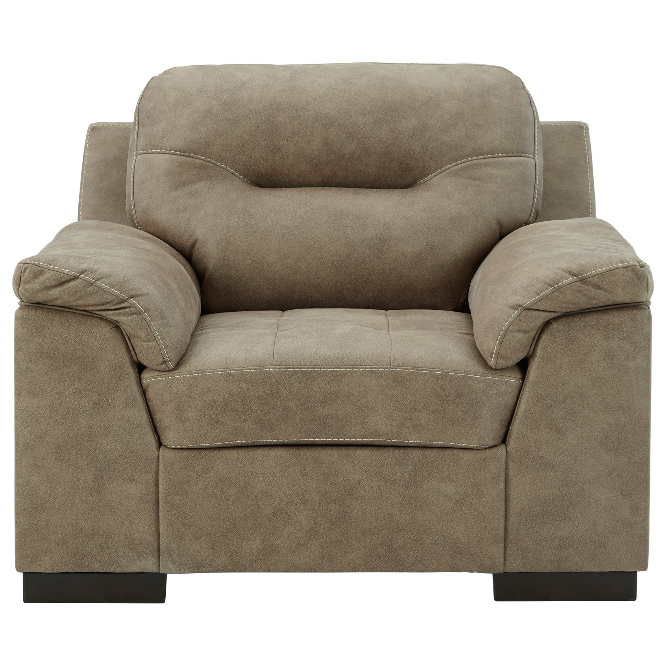 Faux leather chair online with ottoman