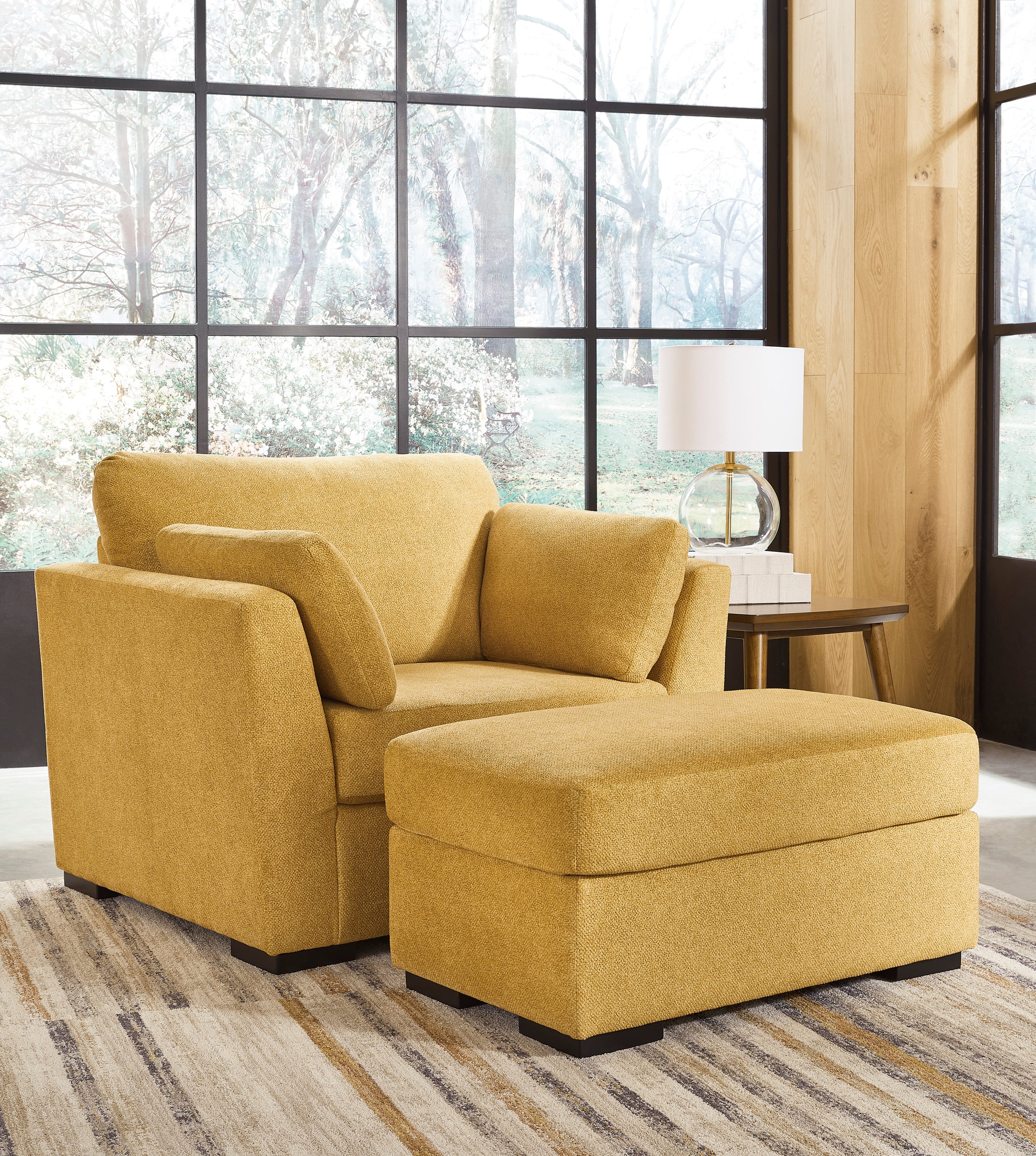 Signature Design by Ashley Keerwick 67506U2 Oversized Chair And Ottoman Furniture and ApplianceMart Uph Upholstered Chairs