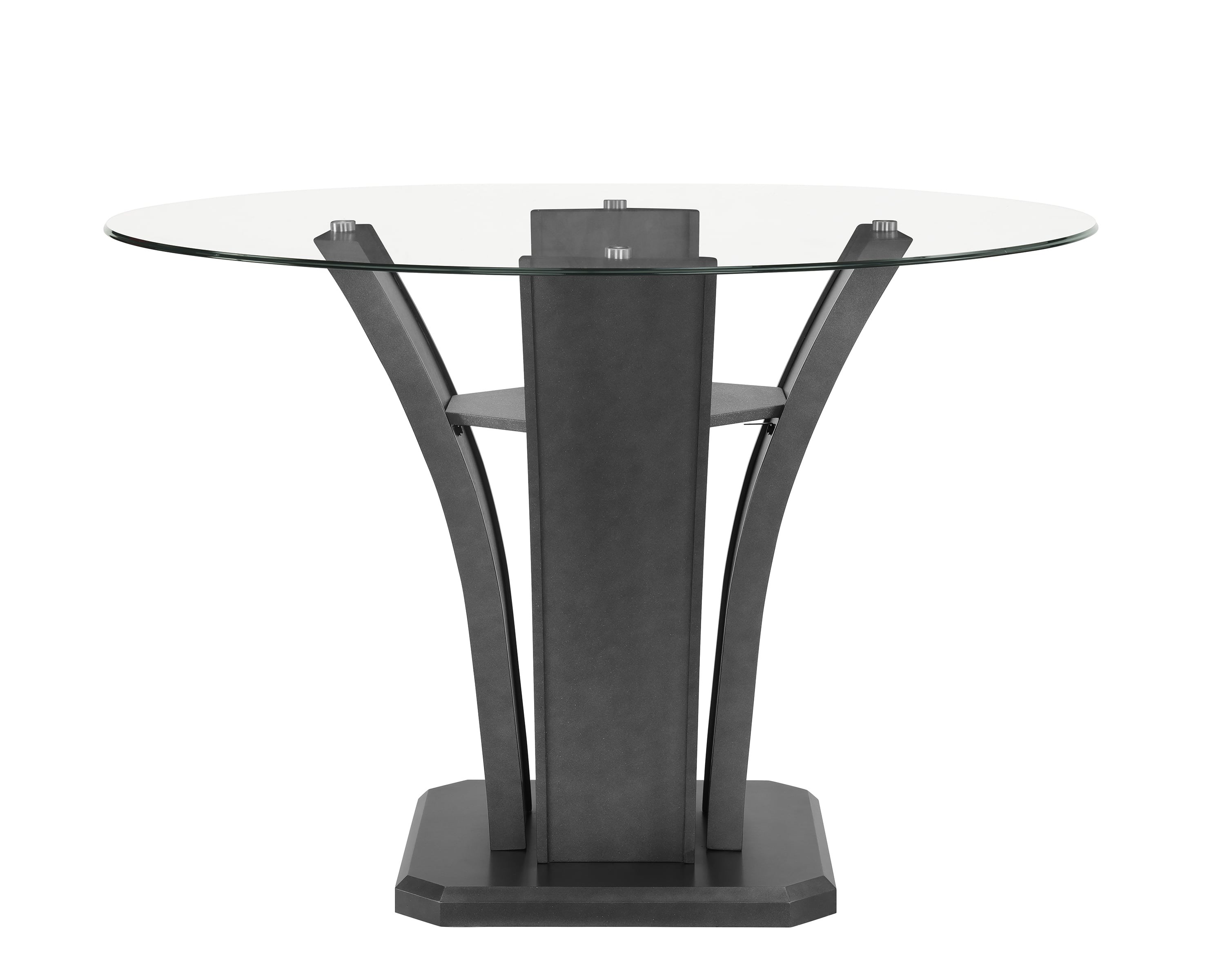 Counter height glass discount table