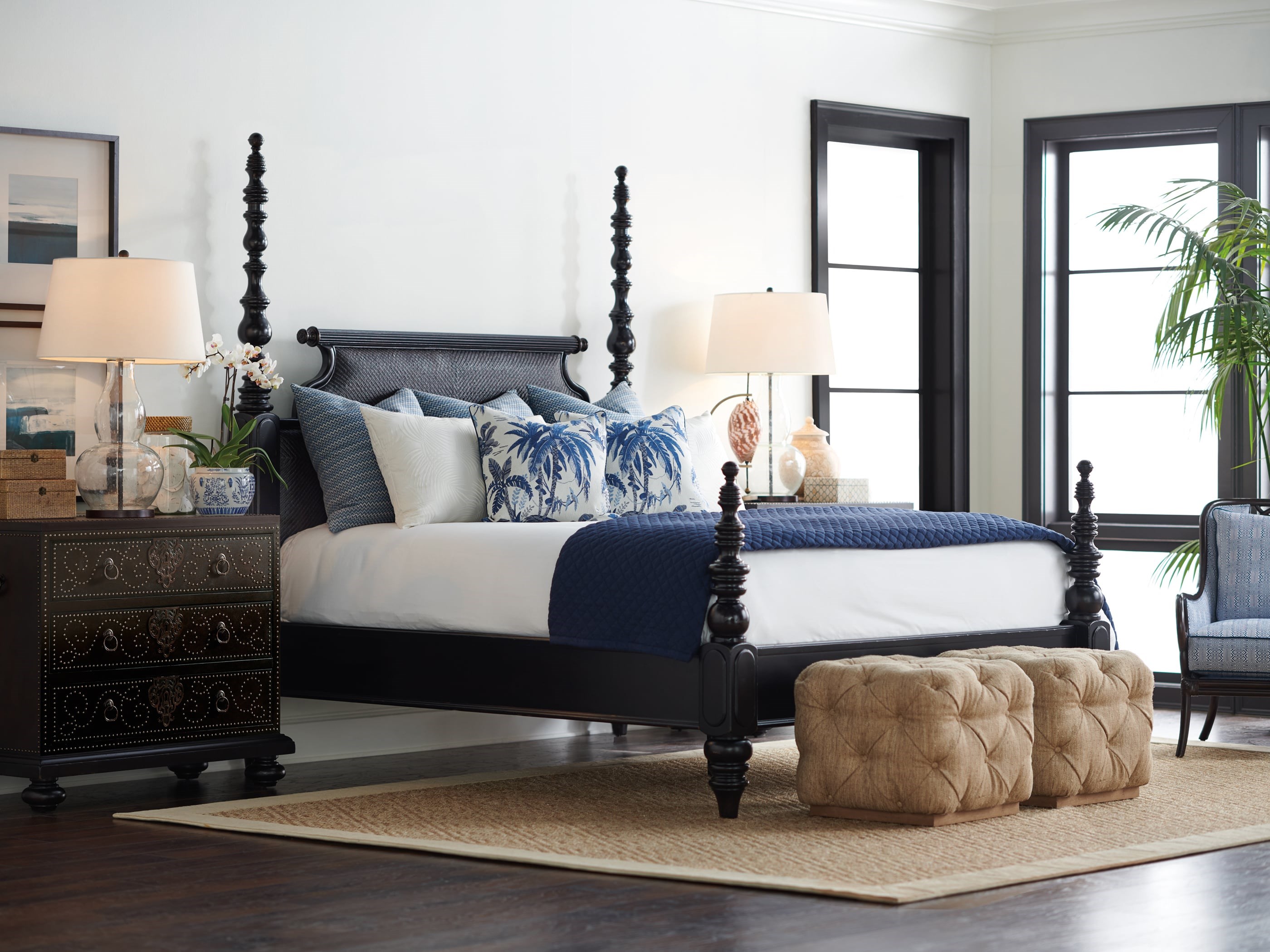 Tommy bahama clearance sleigh bed