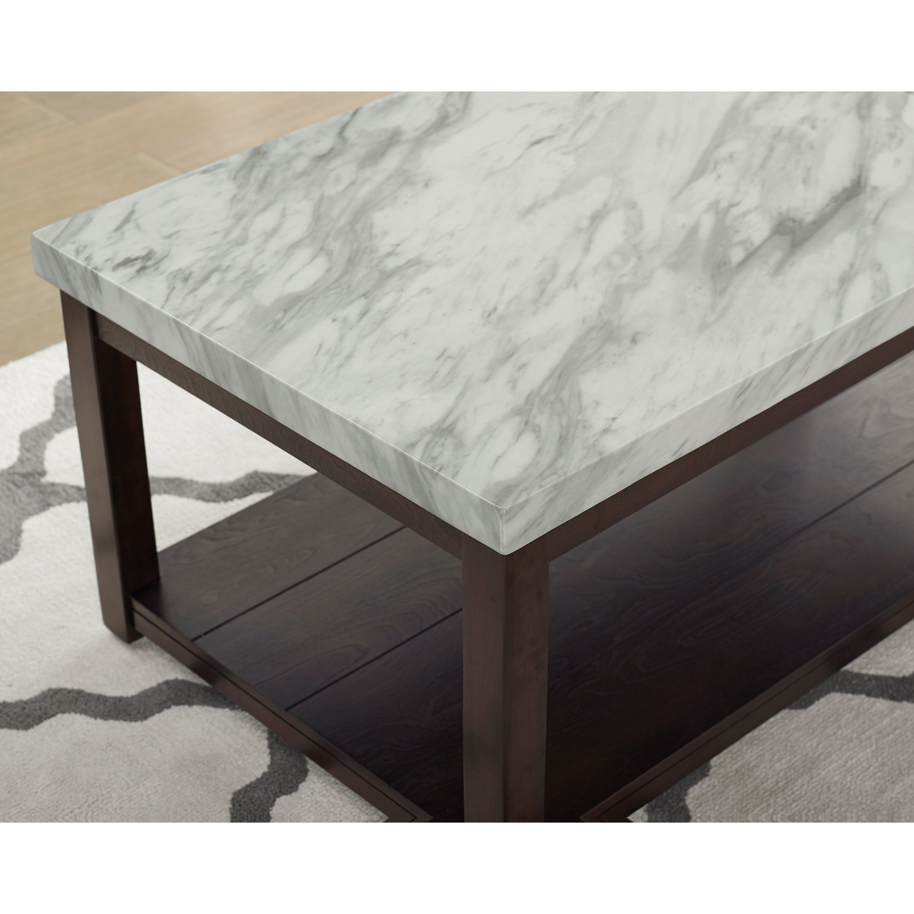 Crown Mark Deacon 4276-05 Transitional Sofa Table with Faux Marble