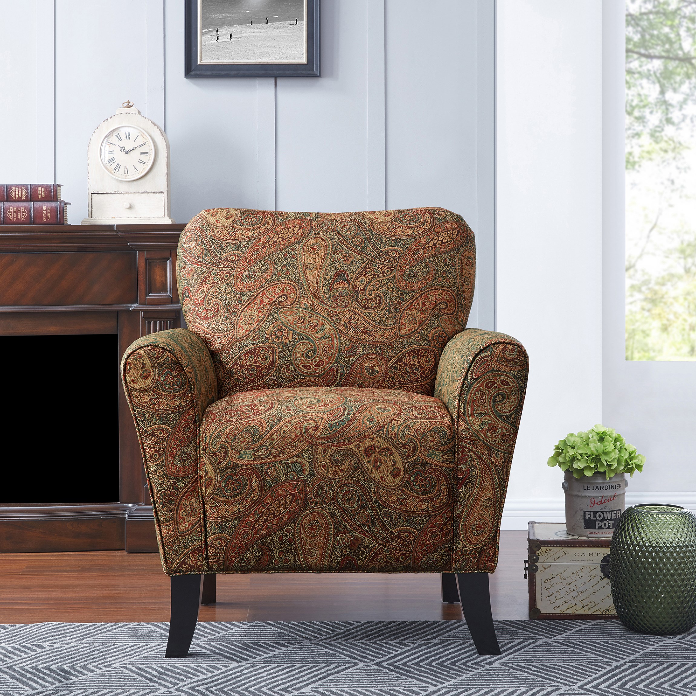 Paisley print online chair