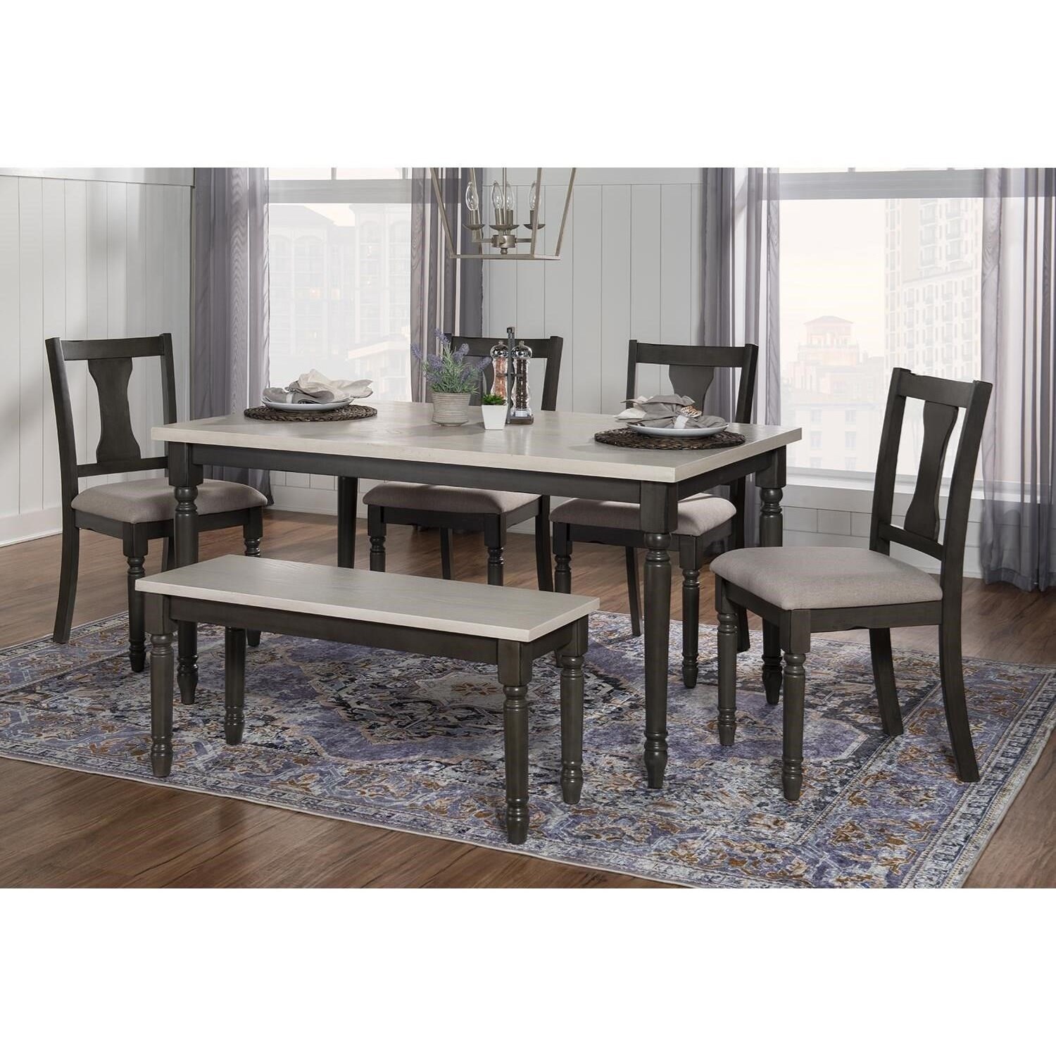 Powell Willow 19D8214G Willow 6 Piece Dining Set A1 Furniture