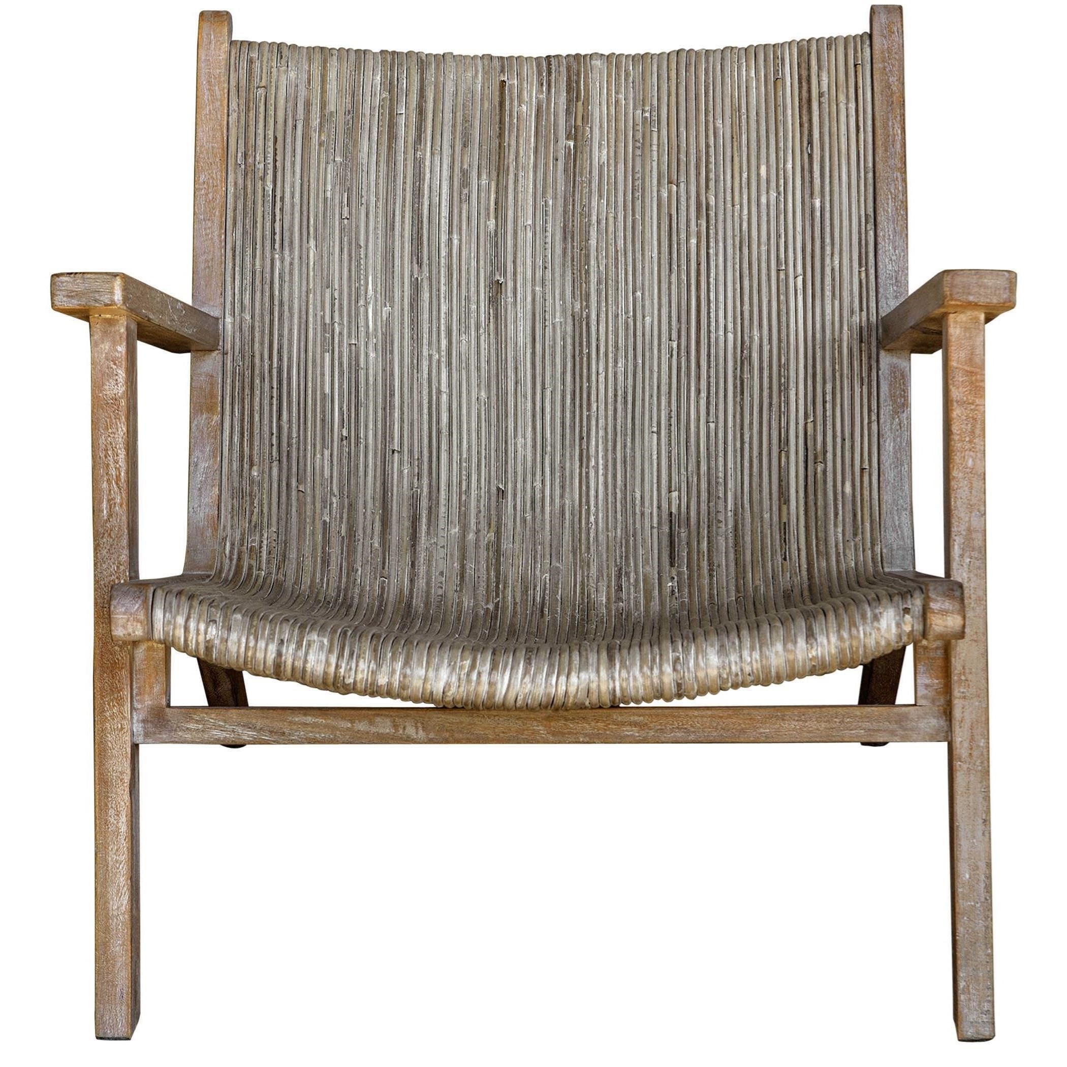 Rattan discount upholstered chair