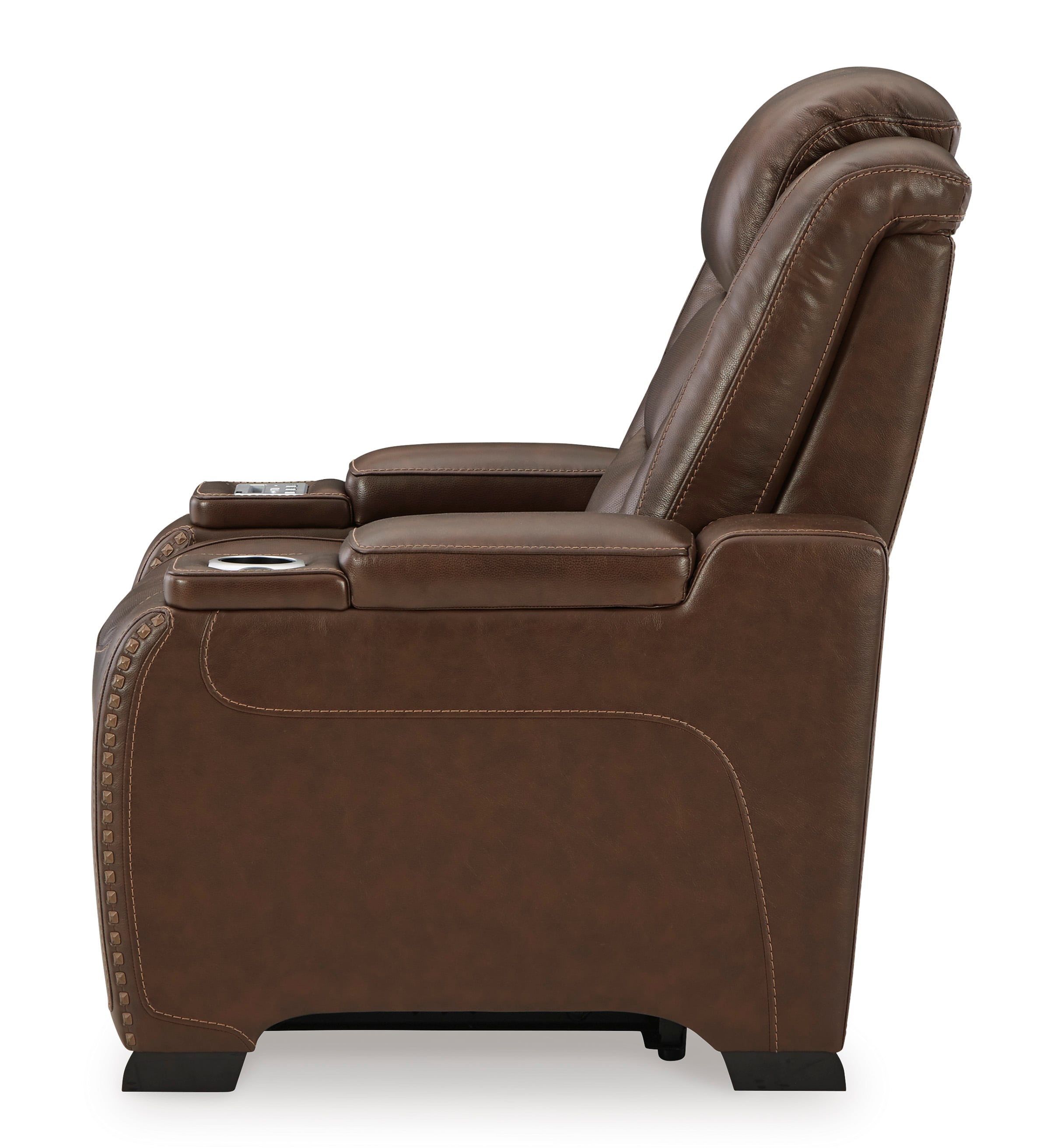 Recliner with adjustable online lumbar support