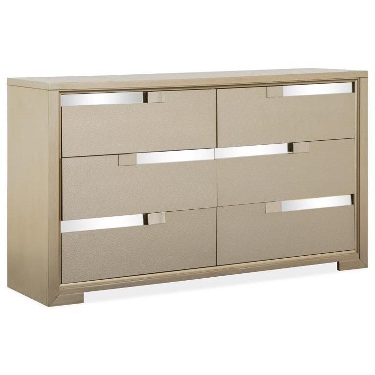 Magnussen Home Chantelle Bedroom B5313 22 Glam 6 Drawer Dresser