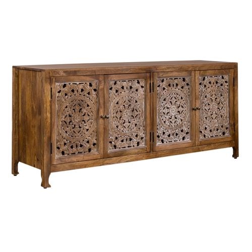 Boho tv store cabinet