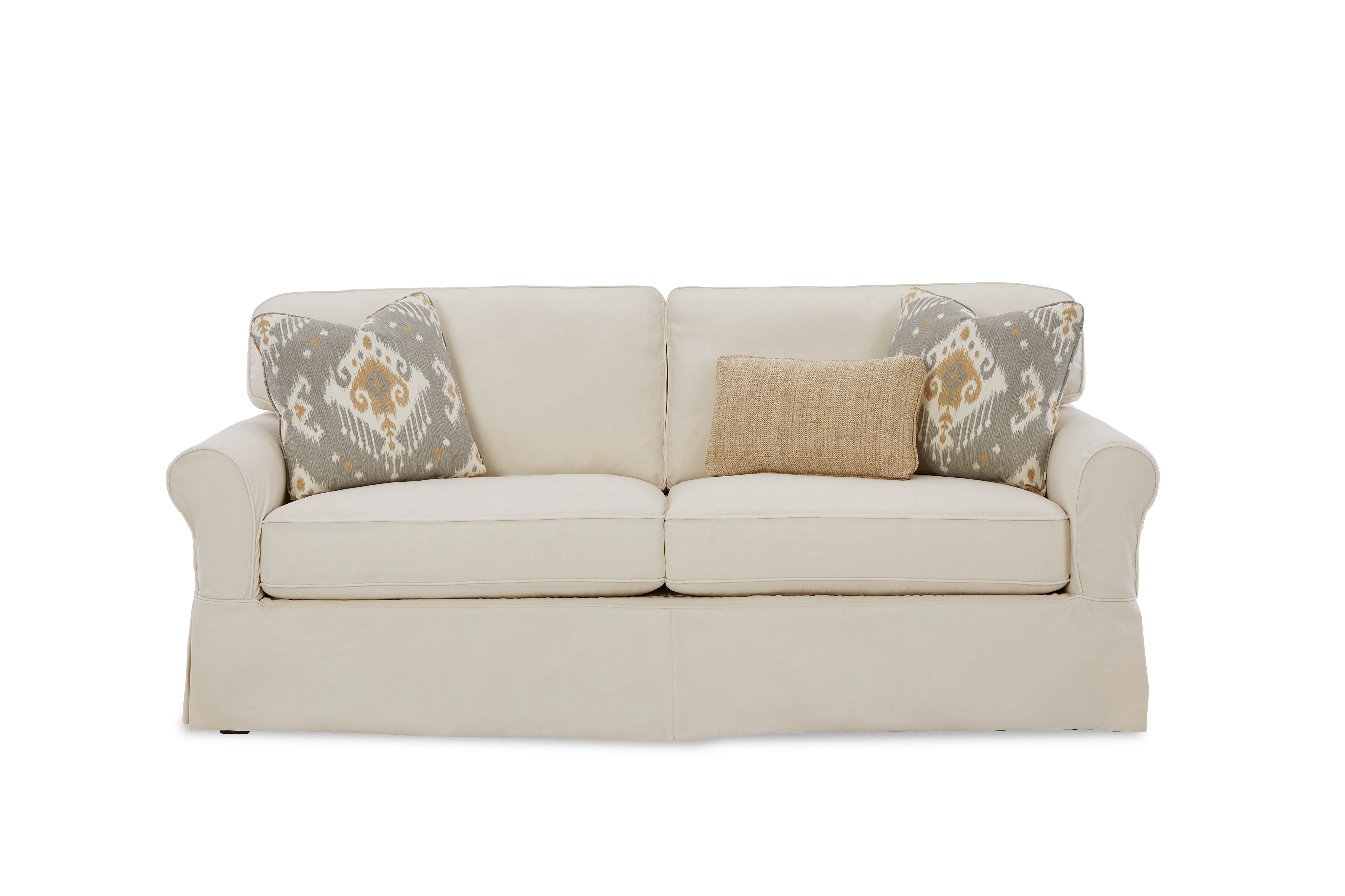 2 cushion outlet sleeper sofa slipcover