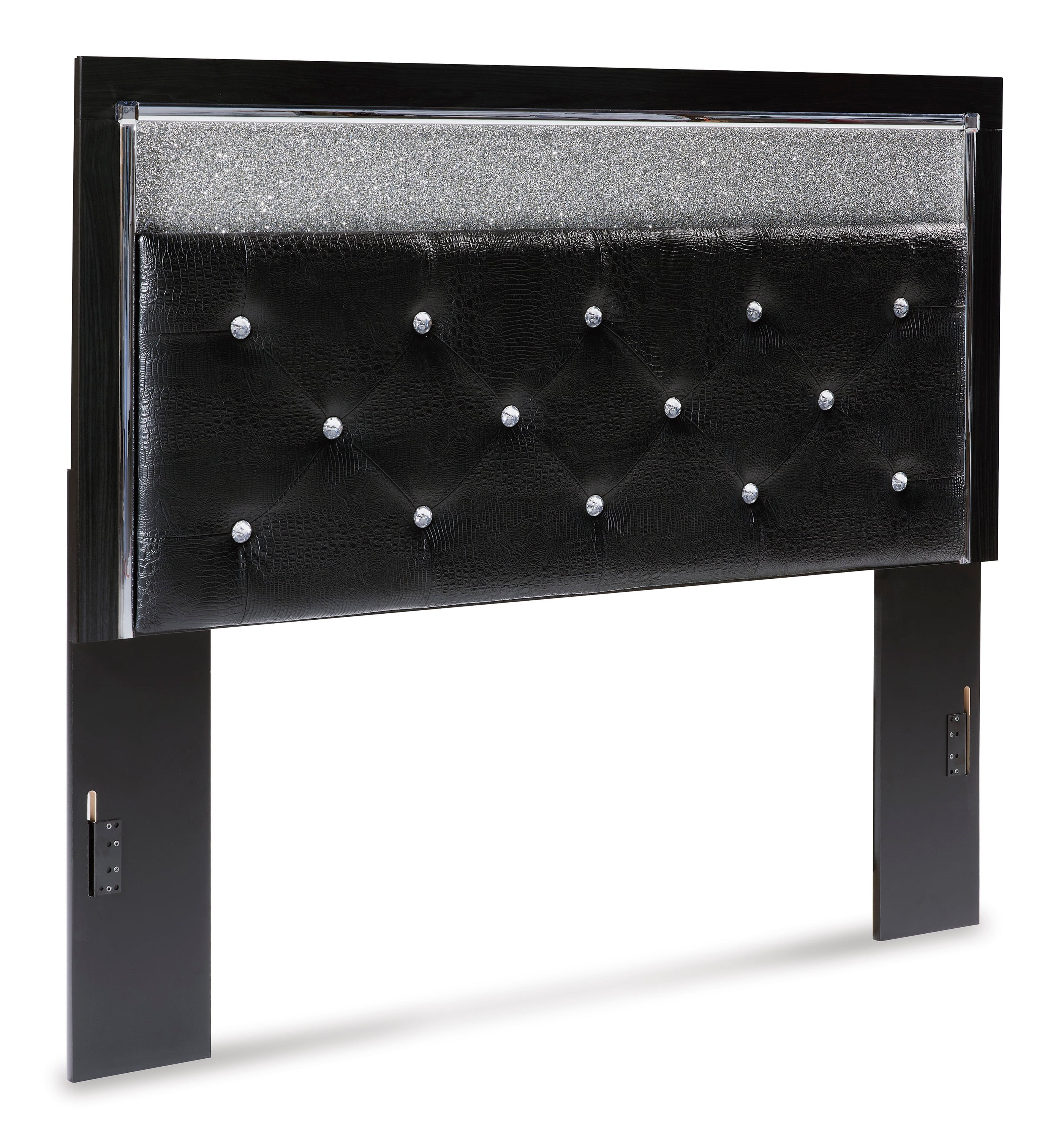 Kaydell B1420-157 Glam Queen Upholstered Panel Headboard | Household ...