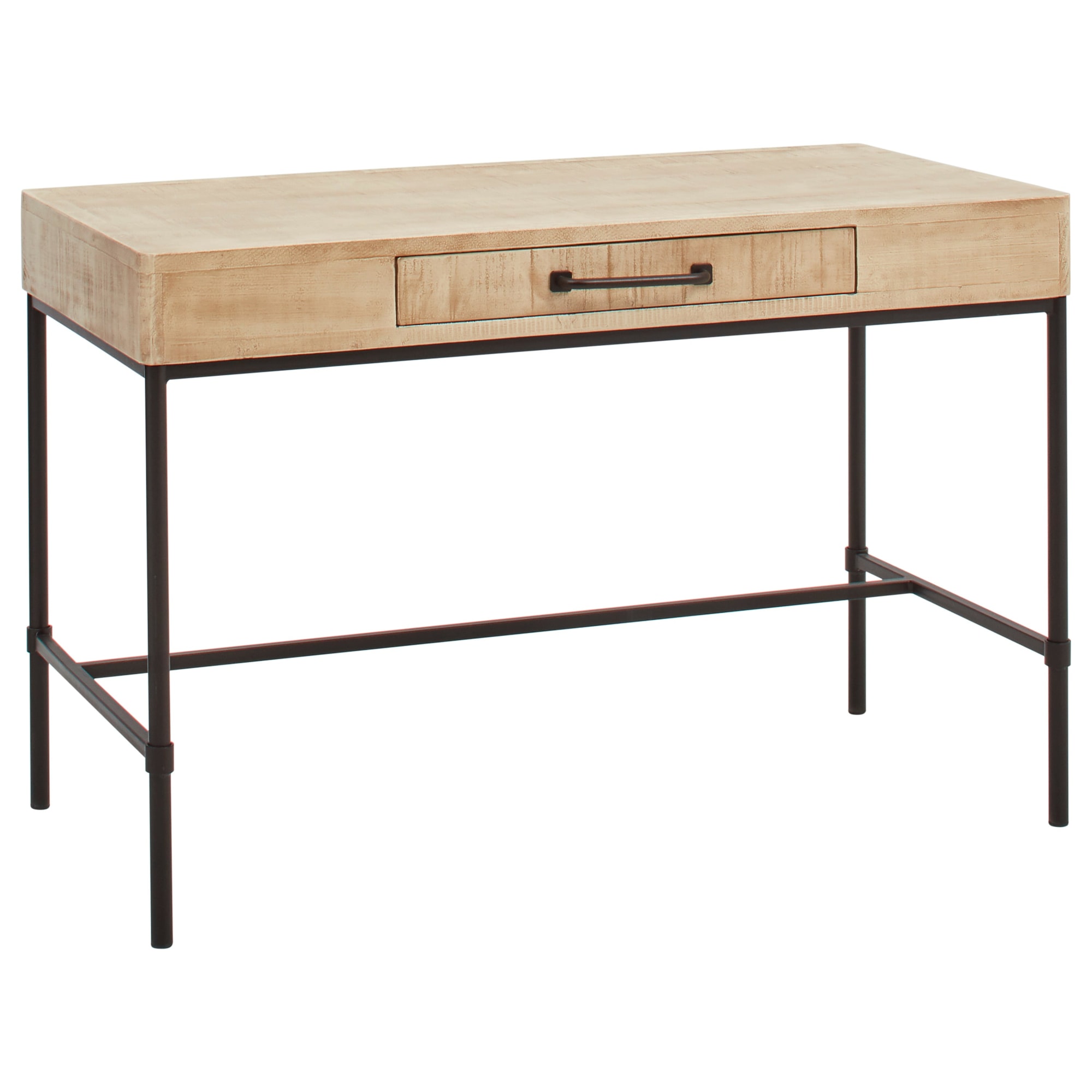 Aspenhome Logan I3072354WDWHE Rustic Industrial Writing Desk with