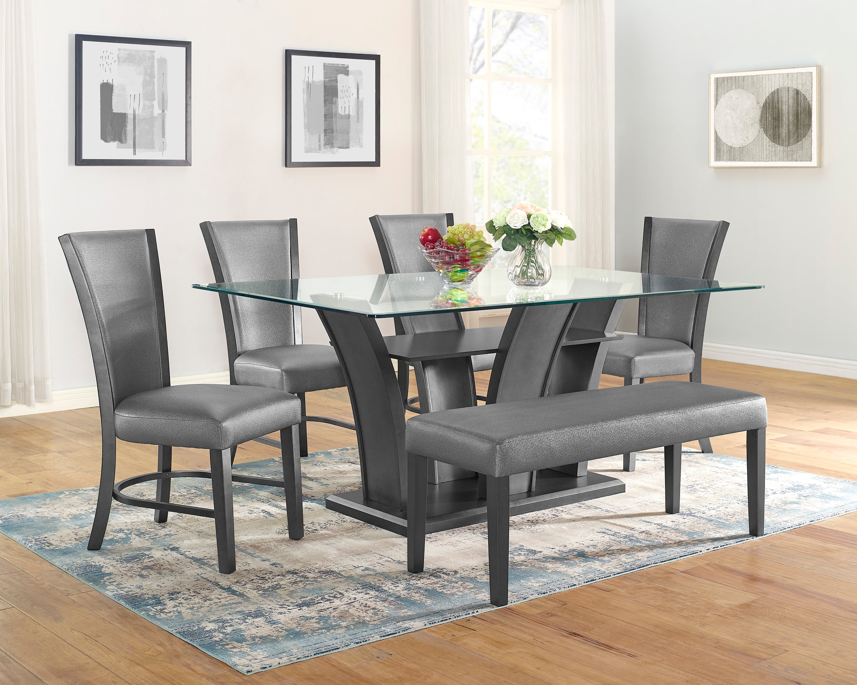 Grey dining bench discount seat