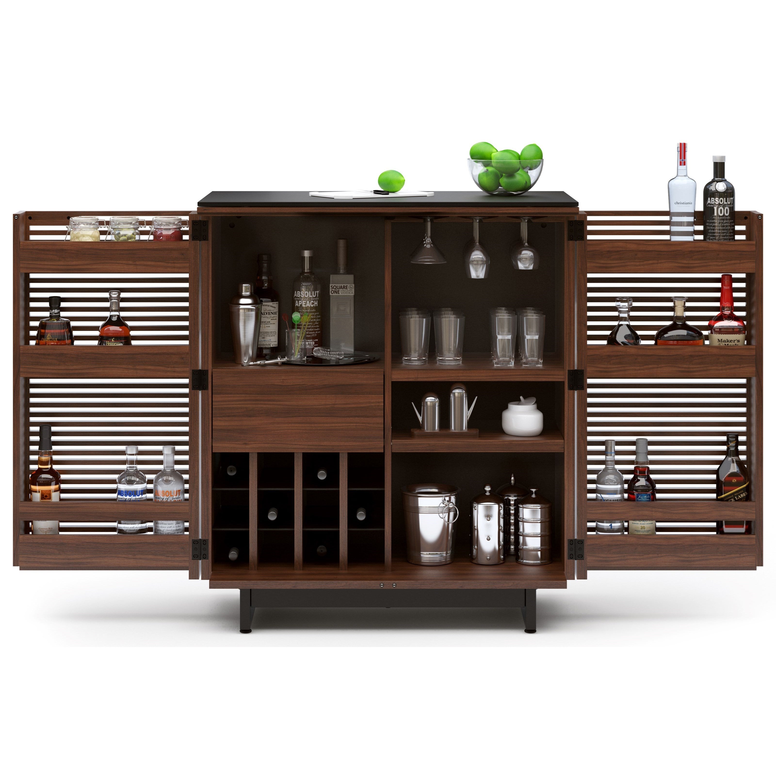 Hanging wine deals bar cabinet