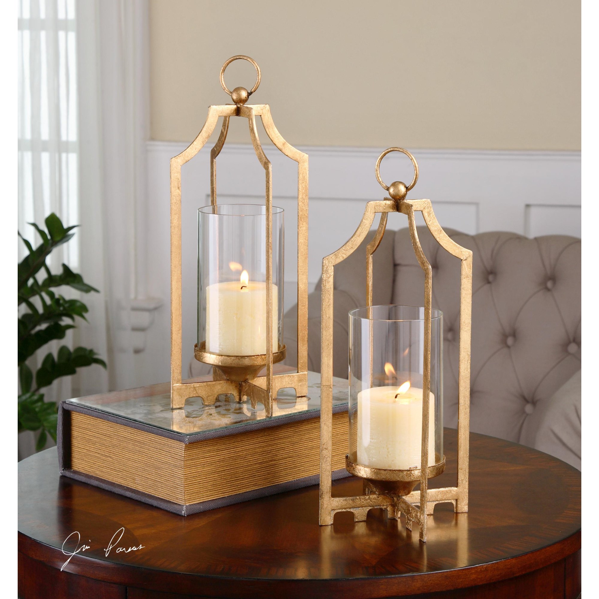 Holders Candleholders - & Gold Holders S/2 19957 Candle Accessories | Uttermost Mattress - | Furniture Wayside Lucy Accessories Candle
