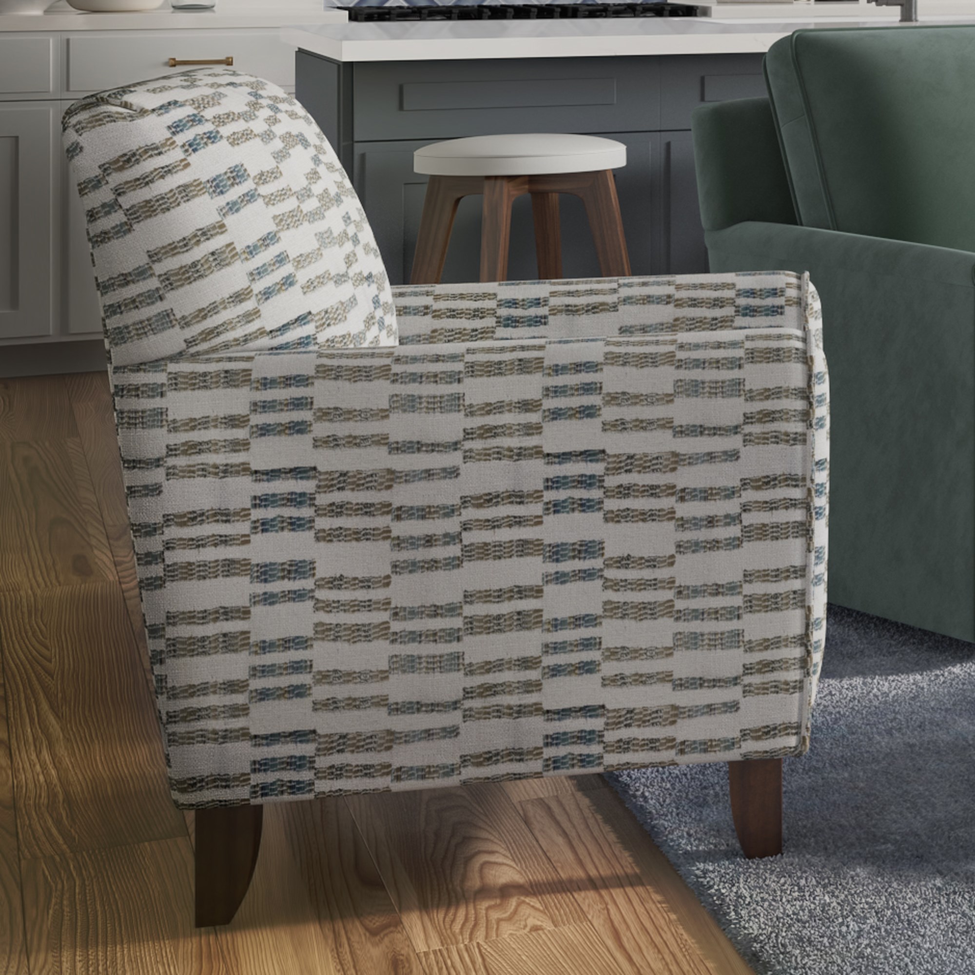 Fusion Furniture 28 WENDY LINEN 702-MURDOCKJASPER Accent Chair, Esprit  Decor Home Furnishings