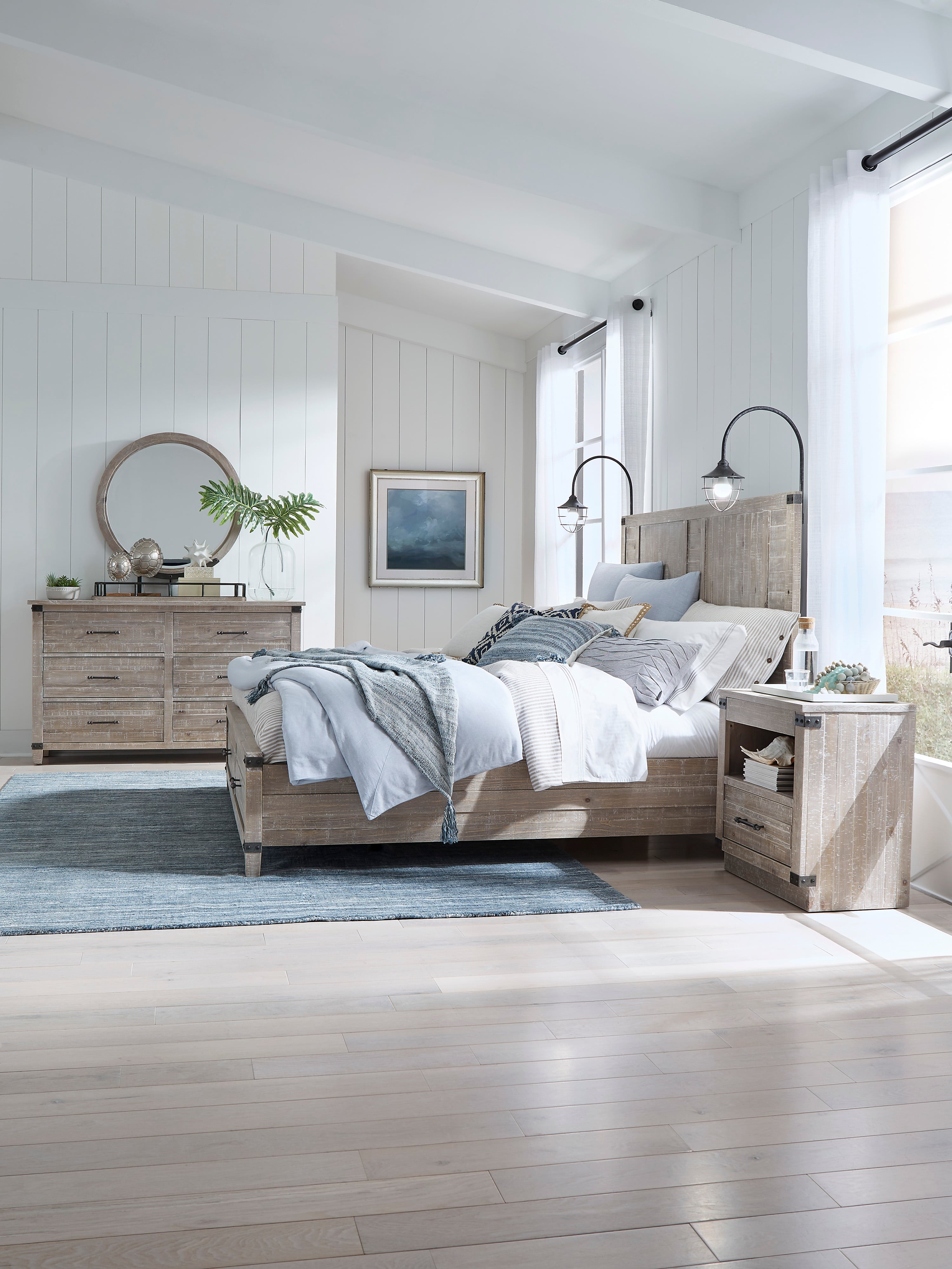 Foundry King Storage Panel Bed