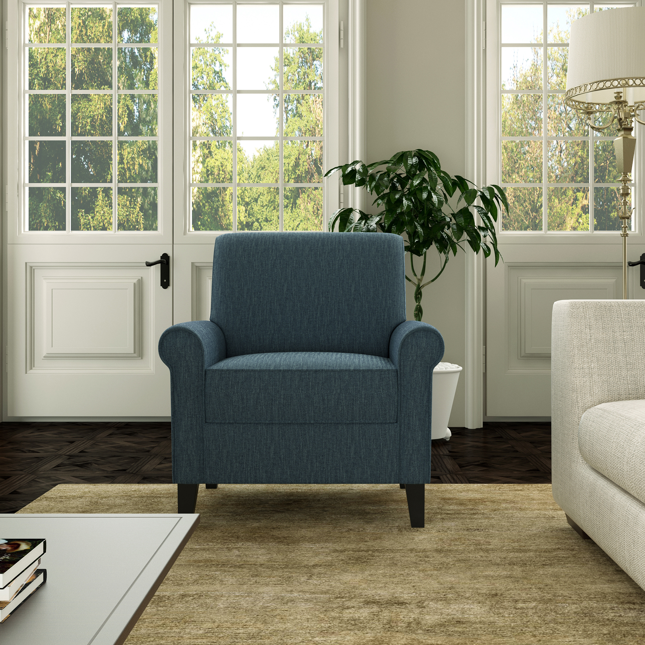 Herringbone accent chair hot sale