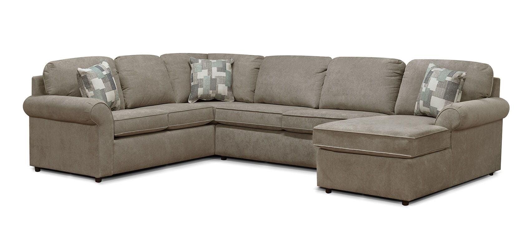 England 2400/X Series - Malibu 8454 8424 Contemporary 3-Piece Sectional ...