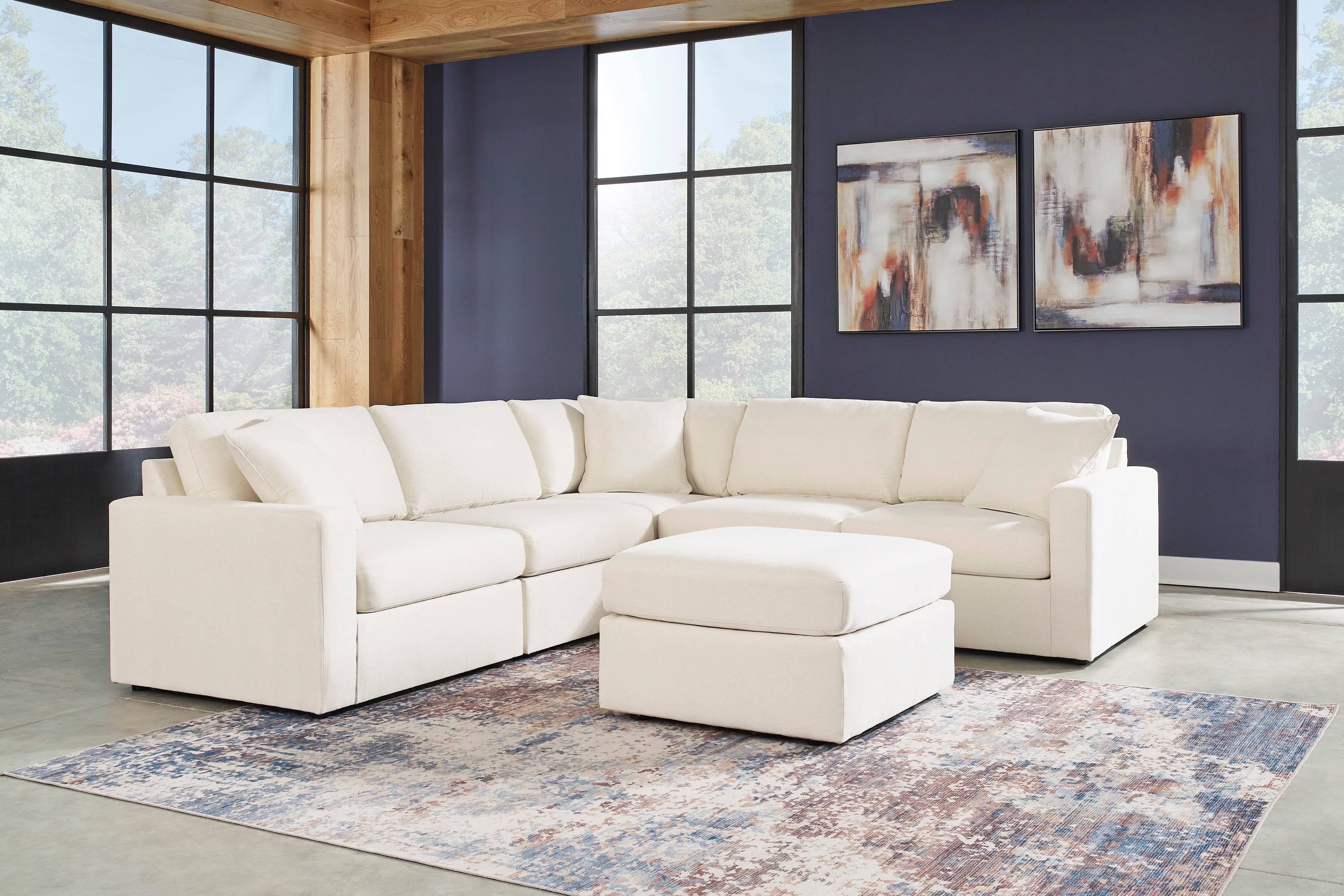 Signature Design by Ashley Modmax 92103S6 5 Piece Sectional Wayside Furniture Mattress Sectional Sofa Groups