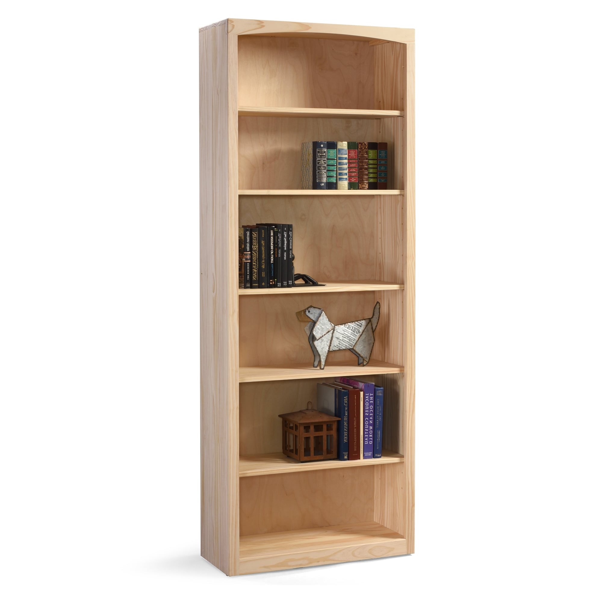 Alderwood Brown 3-Shelf Bookcase