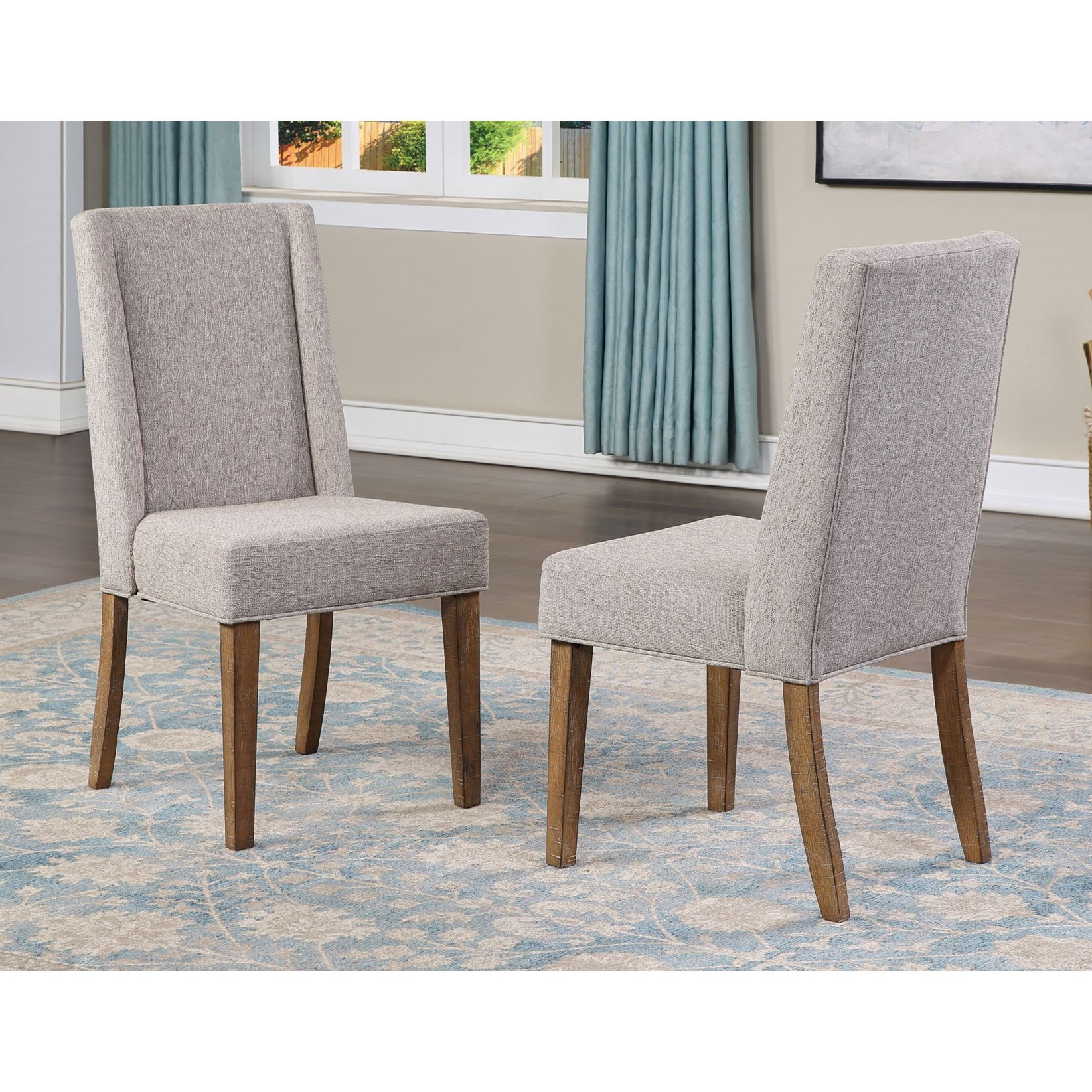 Upholstered parsons chairs online with arms