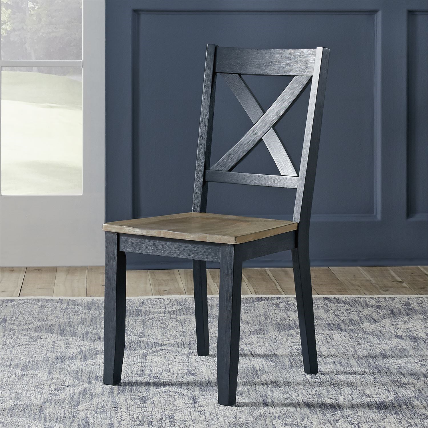 Farmhouse x best sale back dining chairs