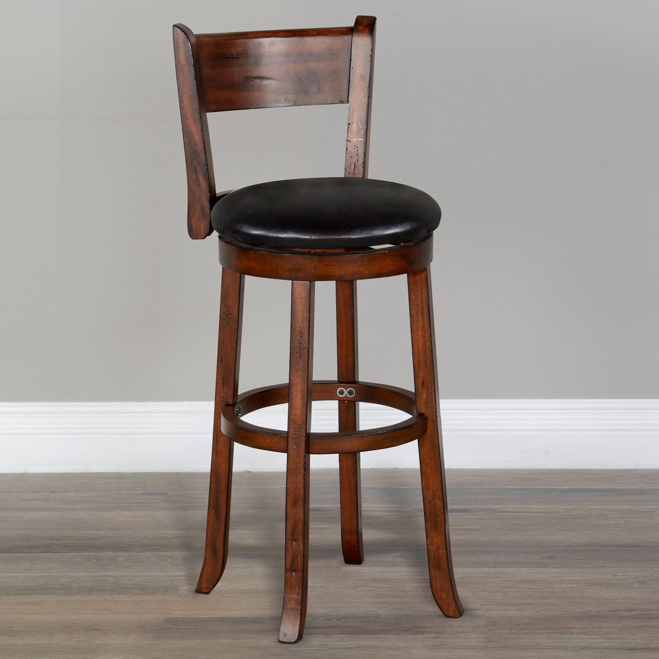 Cushion bar deals stools with backs