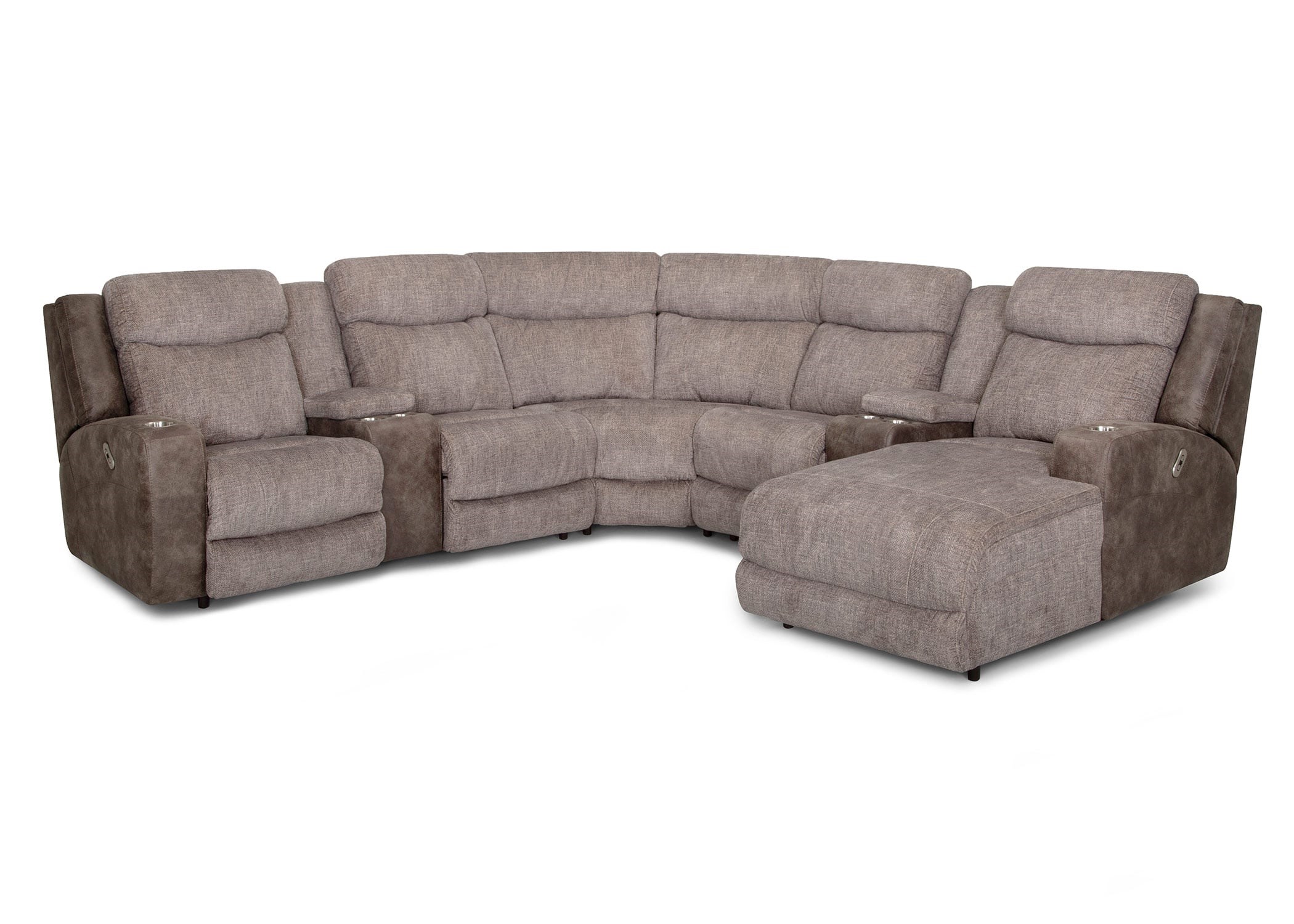 4 on sale recliner sectional