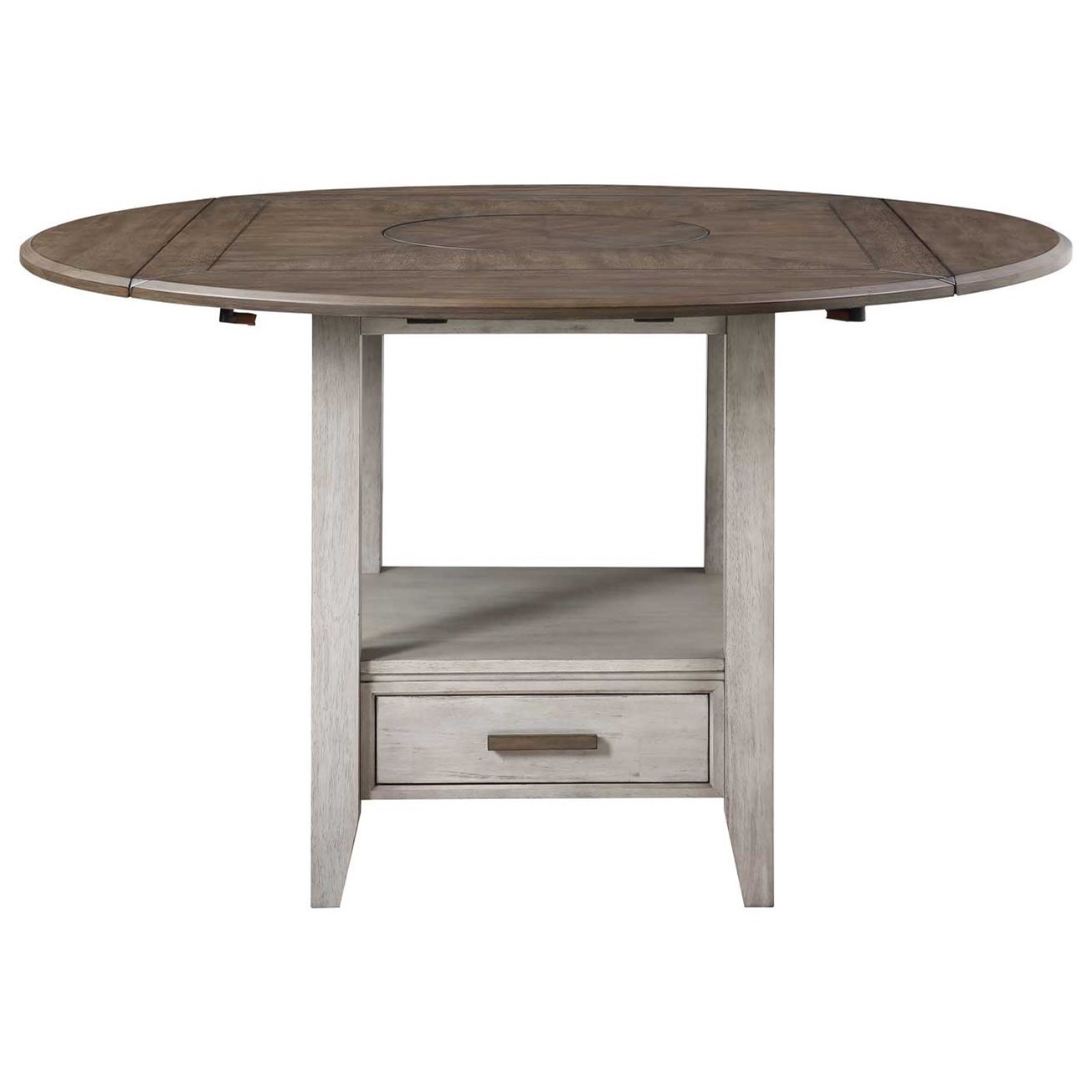 Round drop leaf discount counter height table