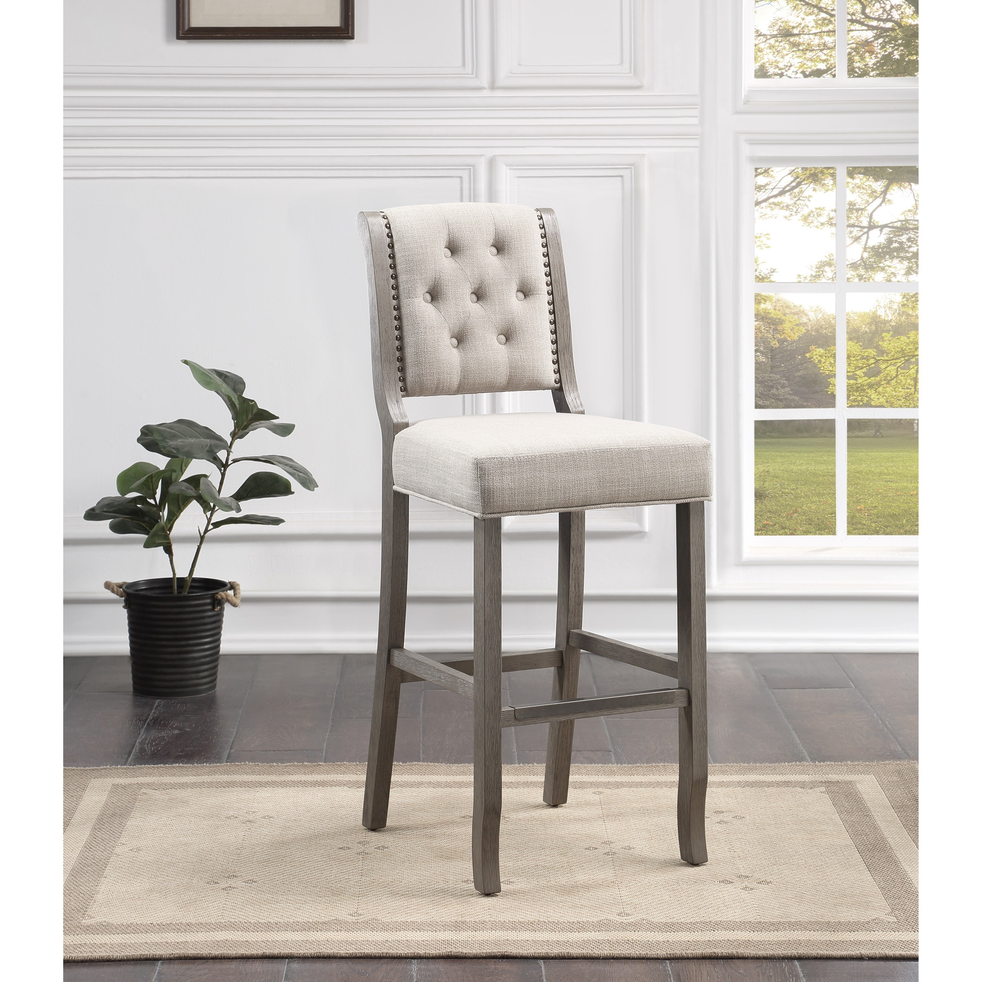 Transitional discount counter stools