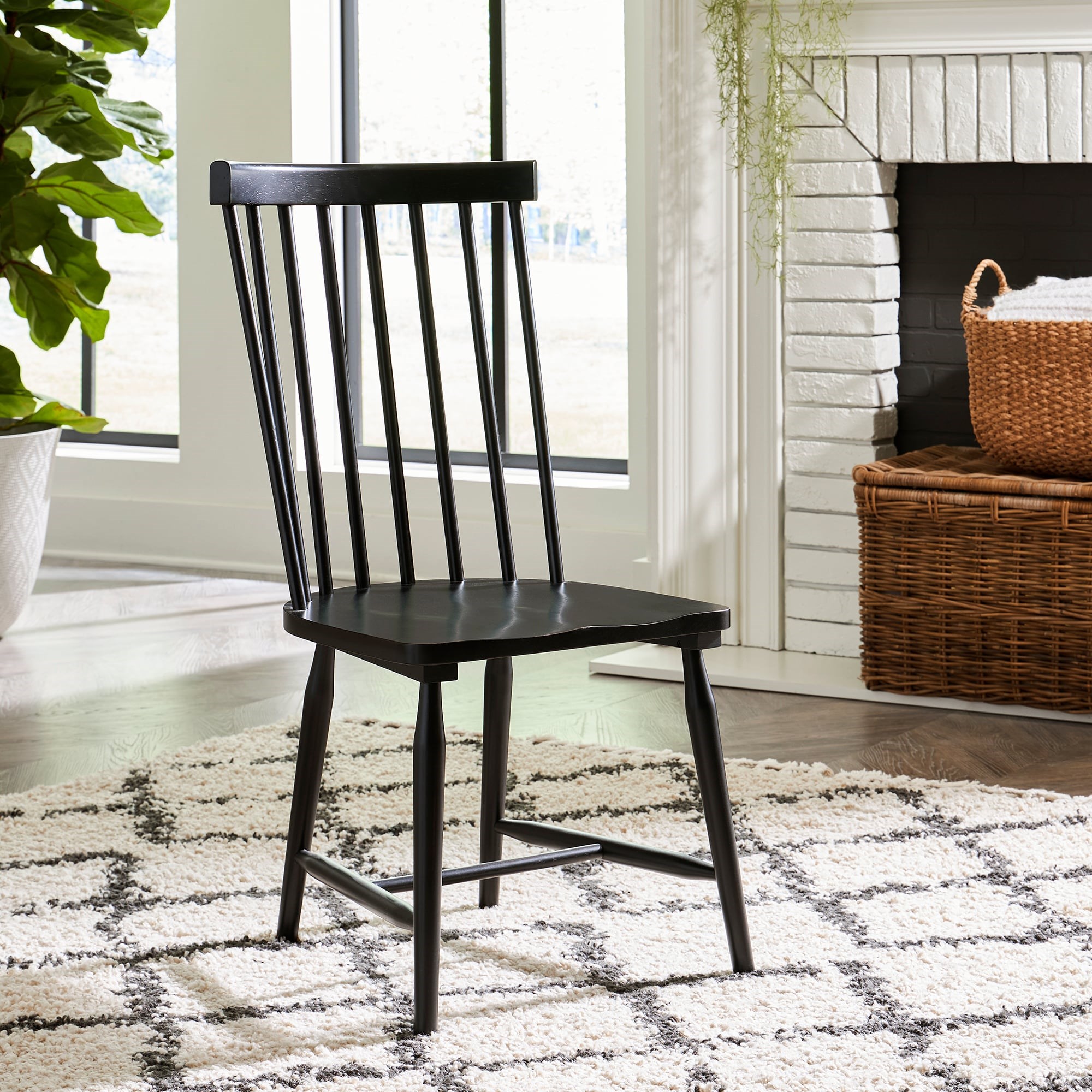 Farmhouse spindle 2025 back dining chairs