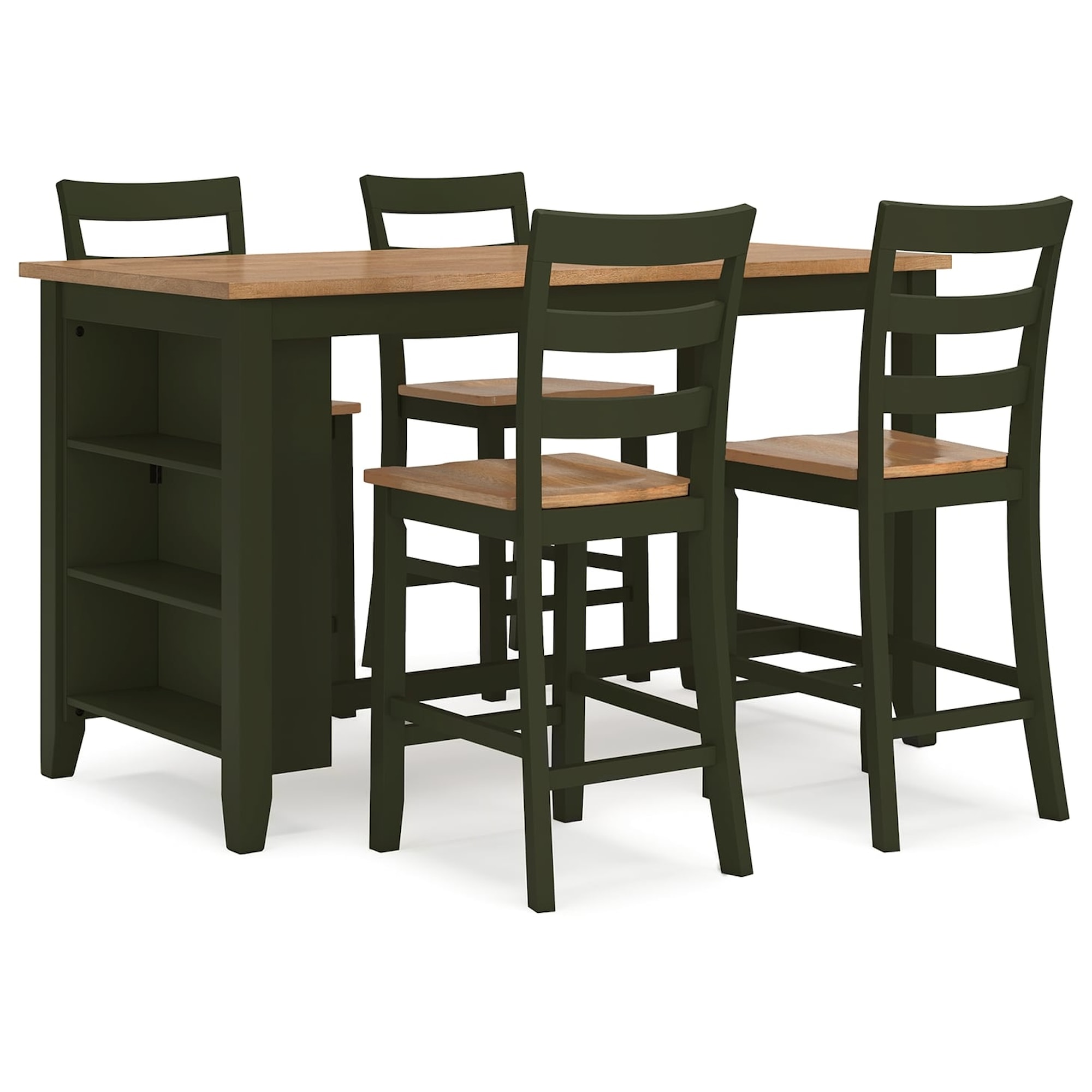 Ashley Signature Design Gesthaven D401D2 5 Piece Casual Counter Height ashley-signature-design-gesthaven-d401d2-5-piece-casual-counter-height