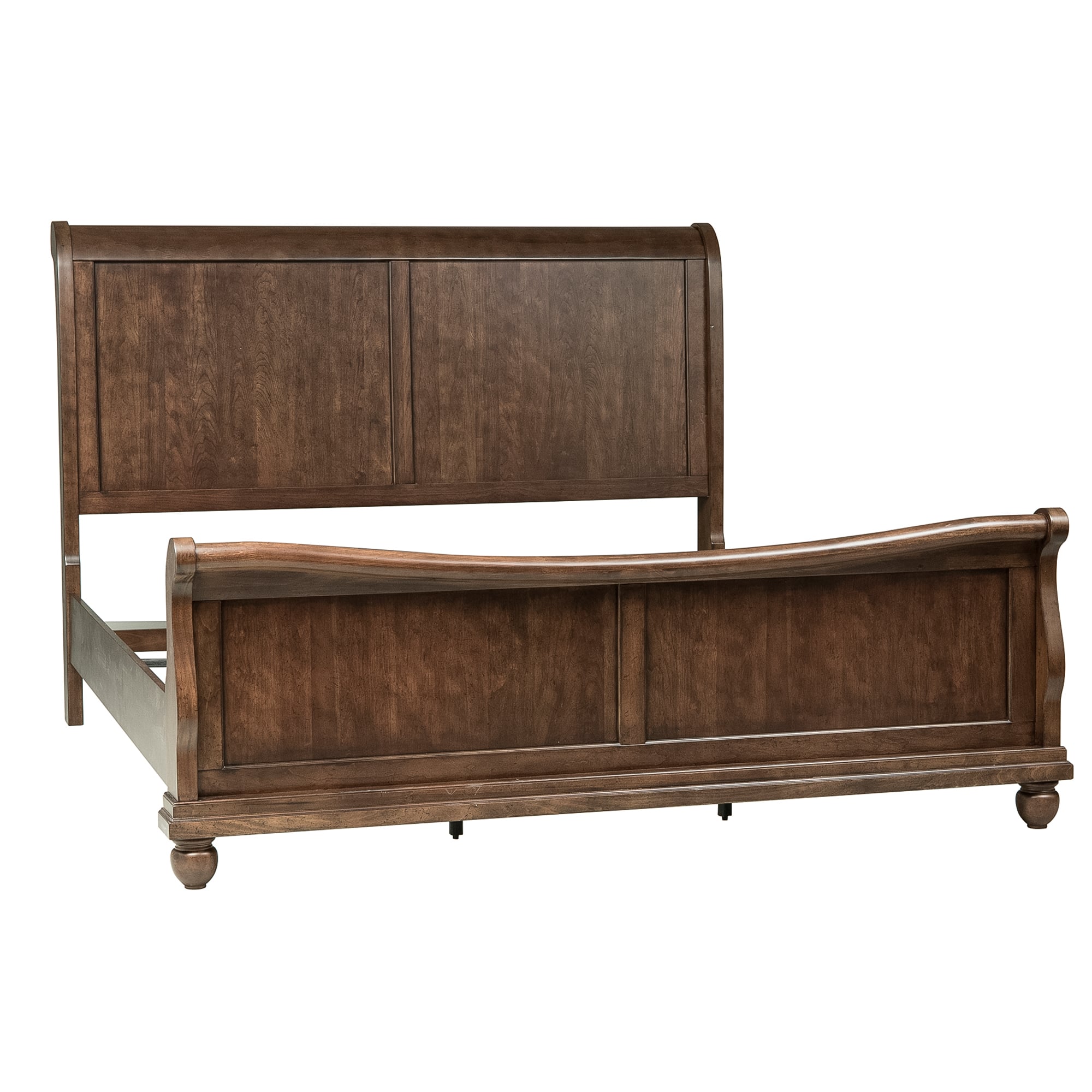 Rustic sleigh bed king discount
