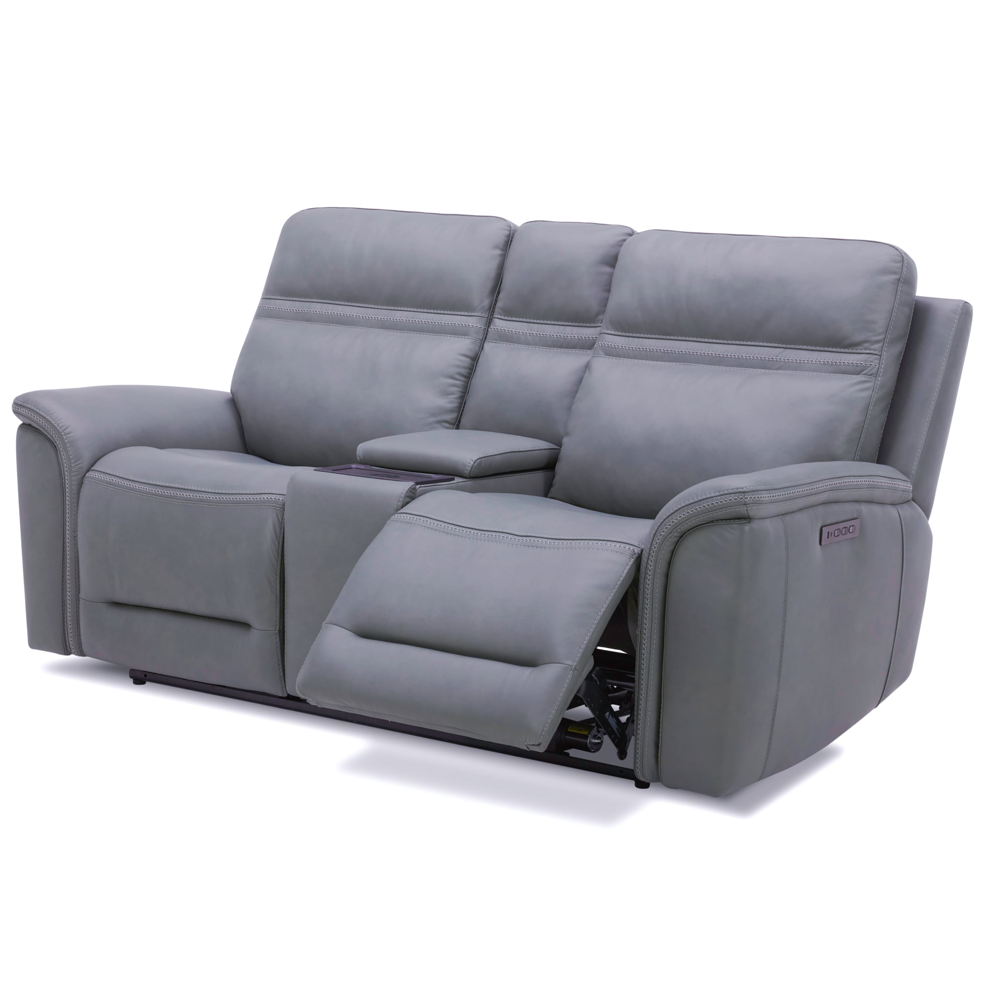 Power reclining loveseat with console and usb discount port