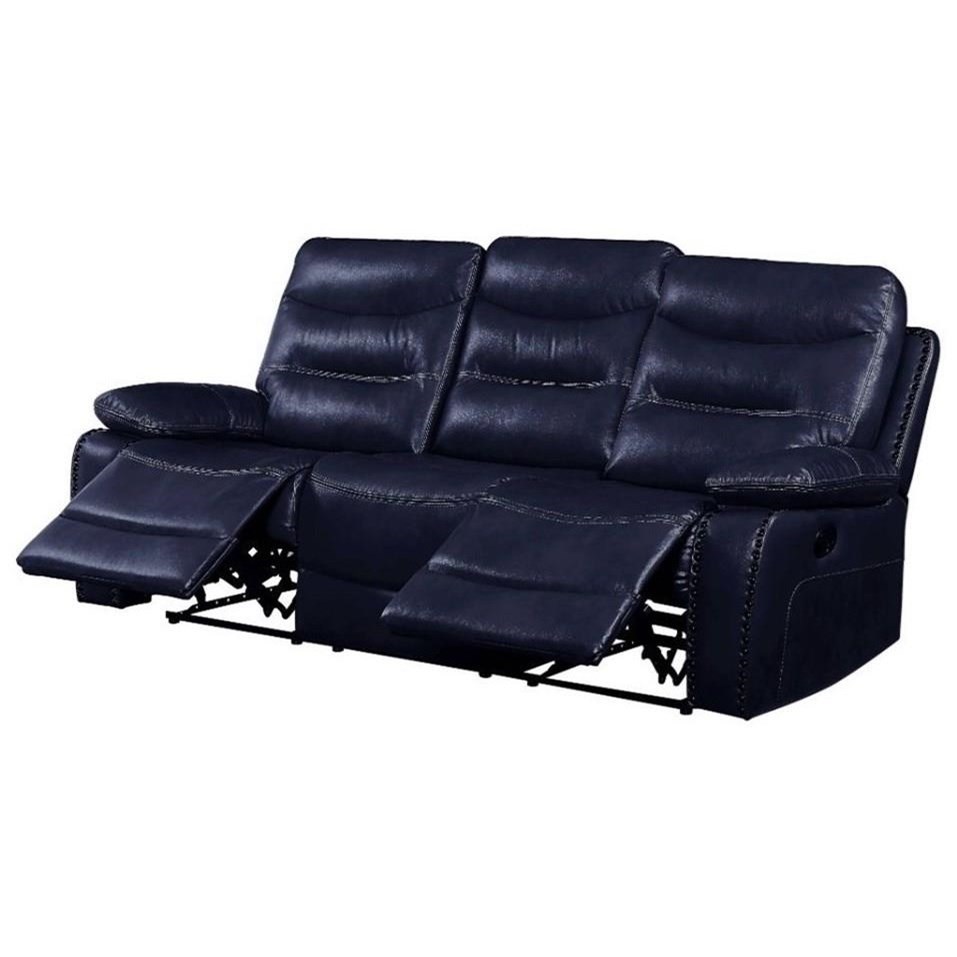 Reclining sofa with online nailhead trim