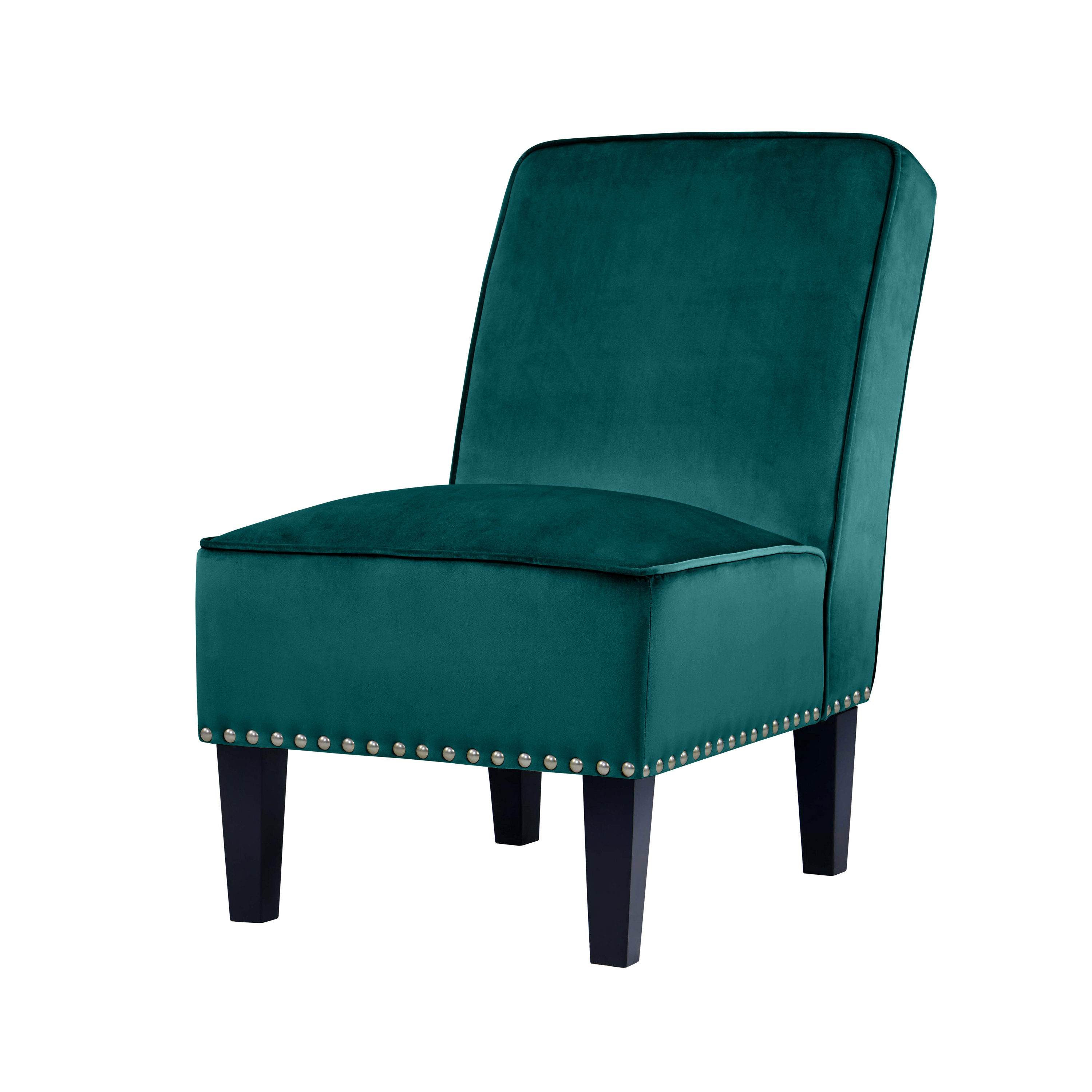 Handy Living 340C2 VBF54 305 Armless Accent Chairs in Turquoise