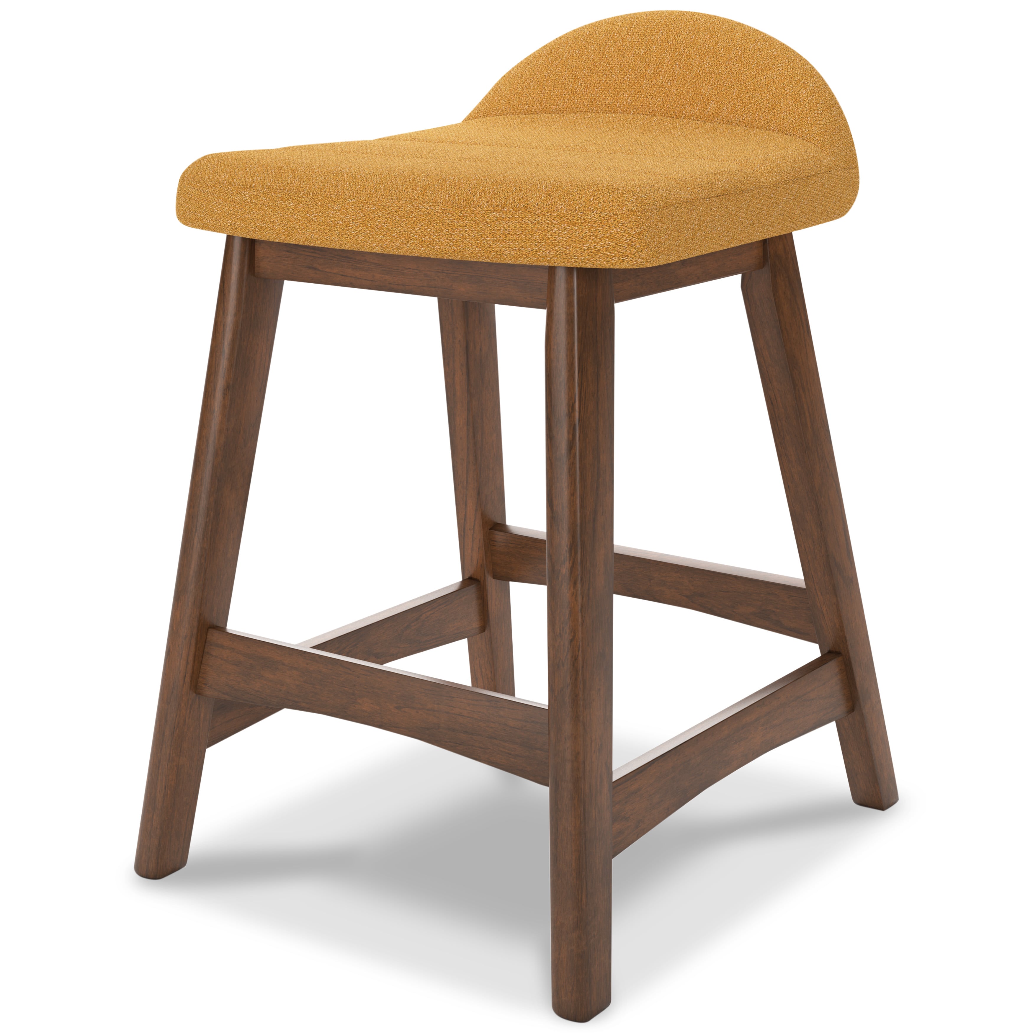 Benchcraft Lyncott D615 424 Counter Height Bar Stool in Mustard