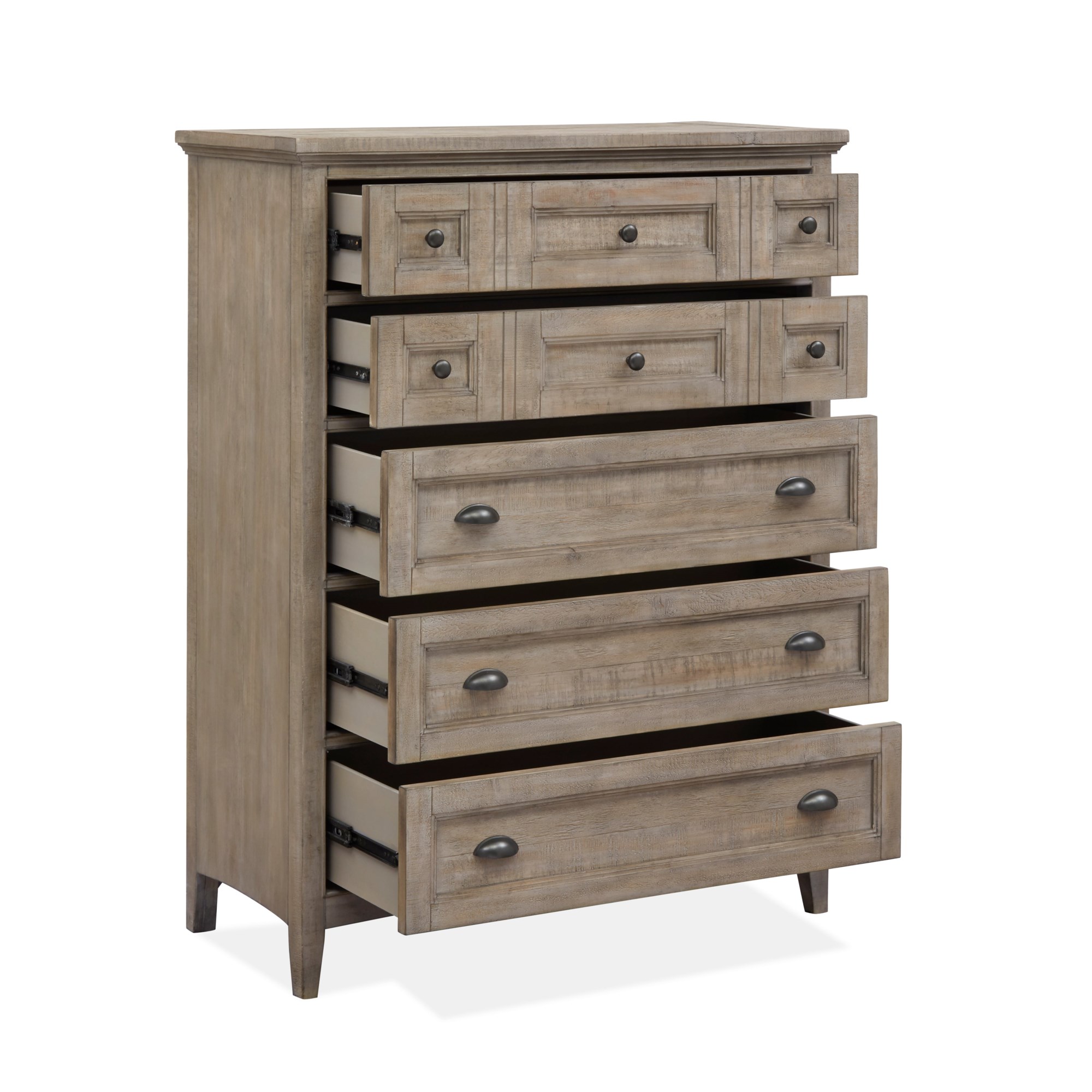 Paxton Place Dovetail Grey Small Drawer Nightstand From Magnussen