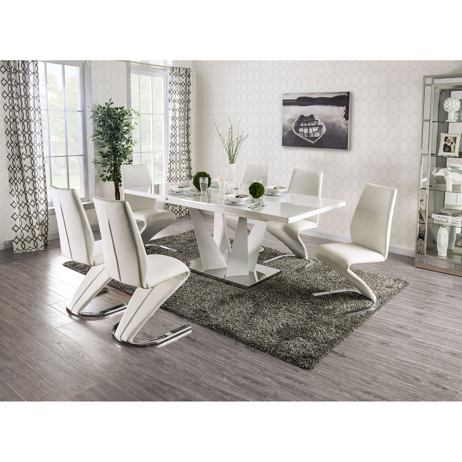 7 piece dining set with online leaf