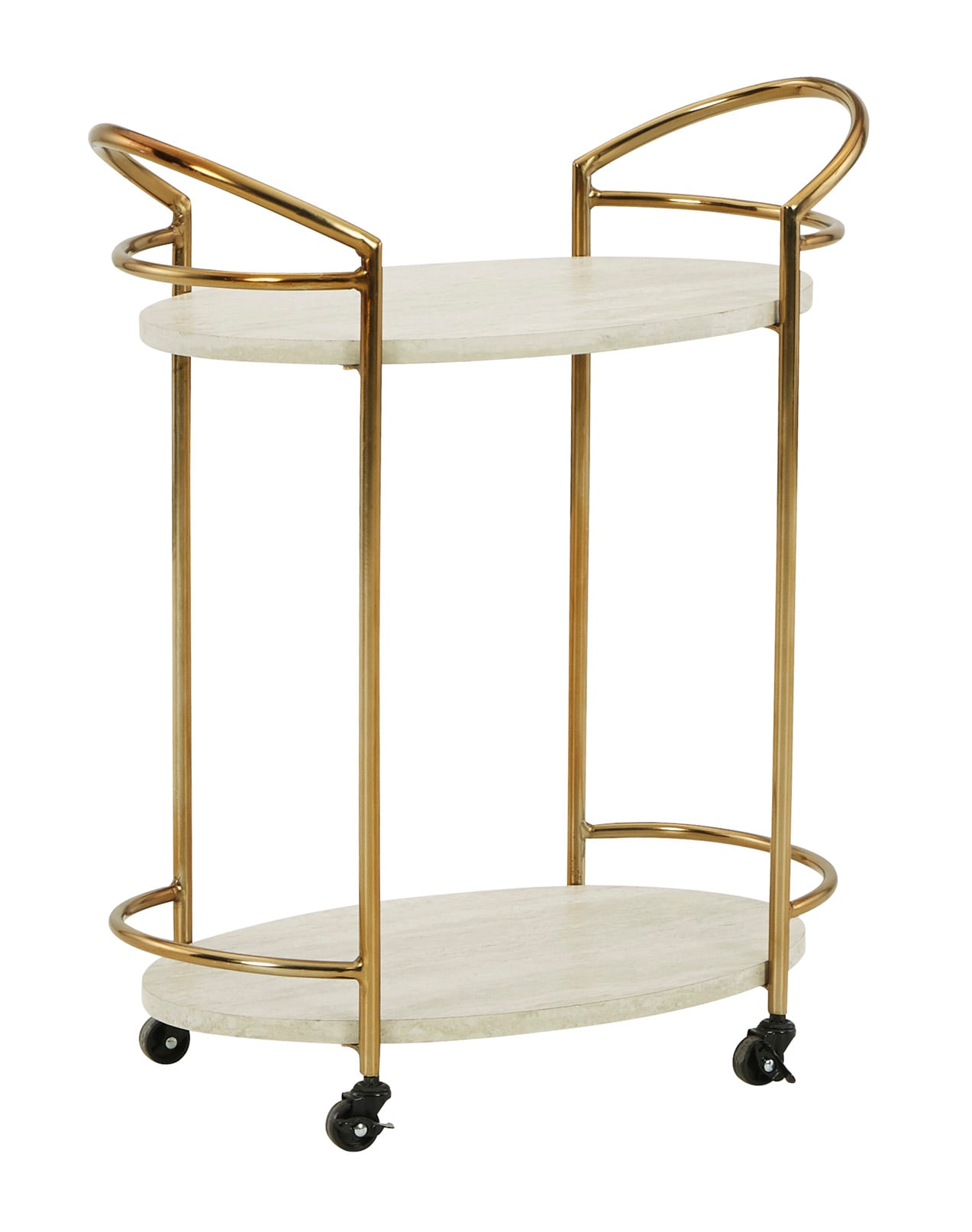 Gold Metal shops Bar Cart