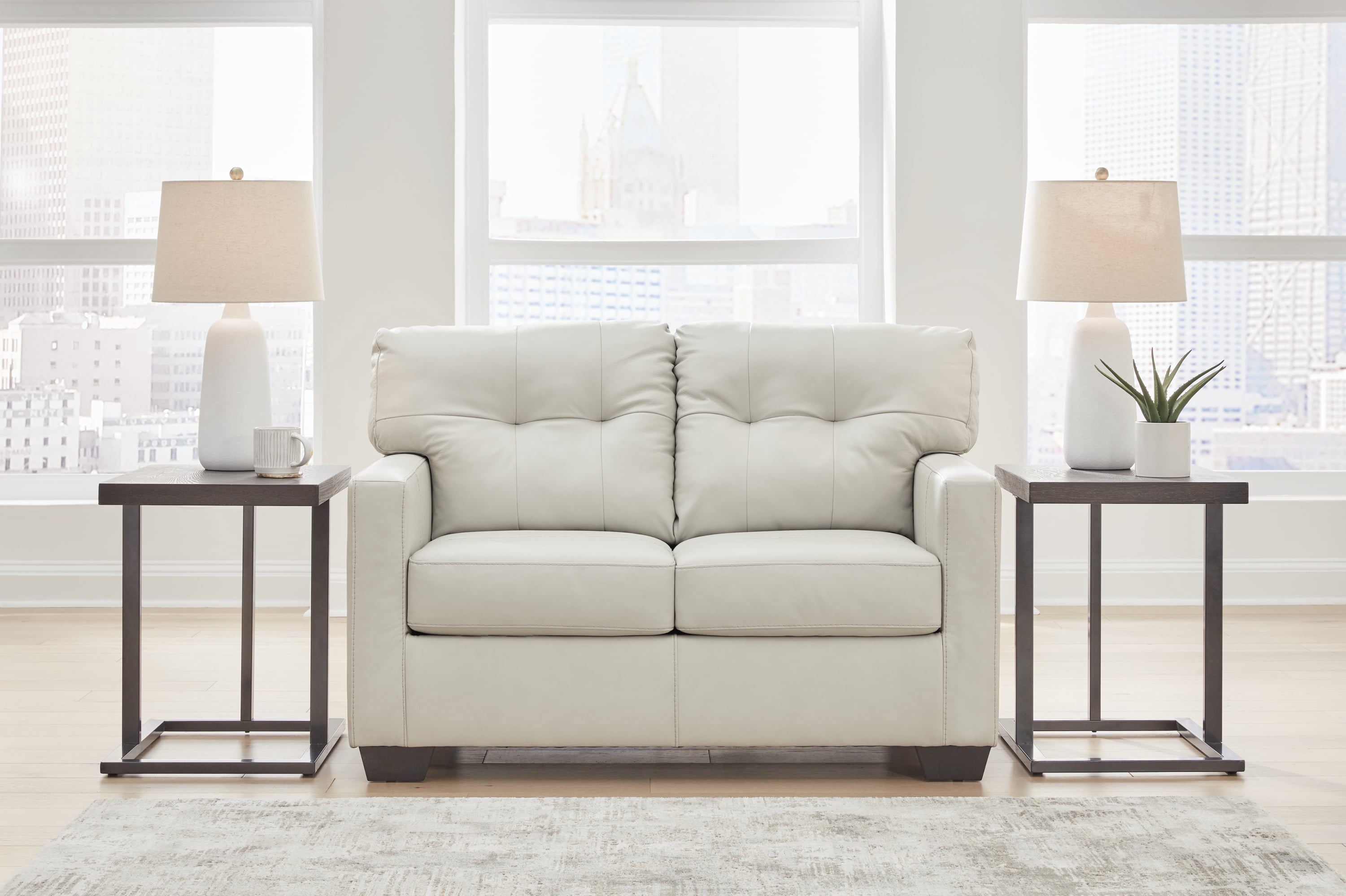 Signature Design By Ashley Belziani 5470535 Contemporary Loveseat With ...