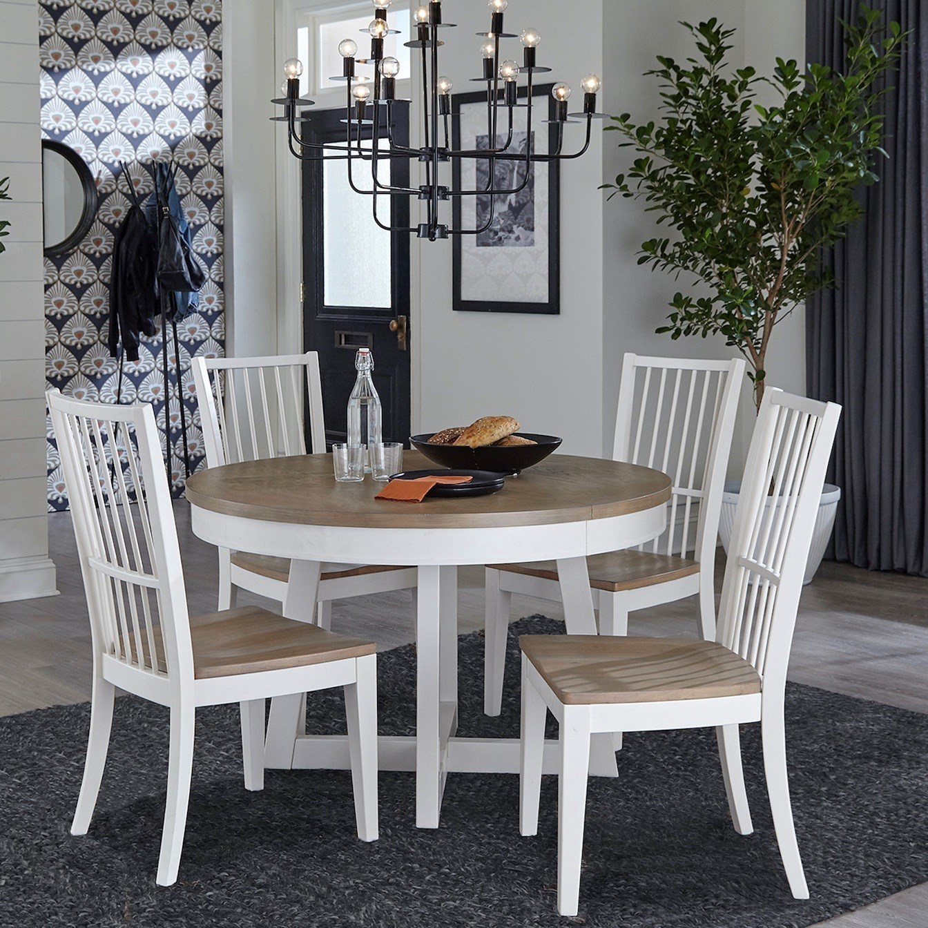 48 round dining online table set