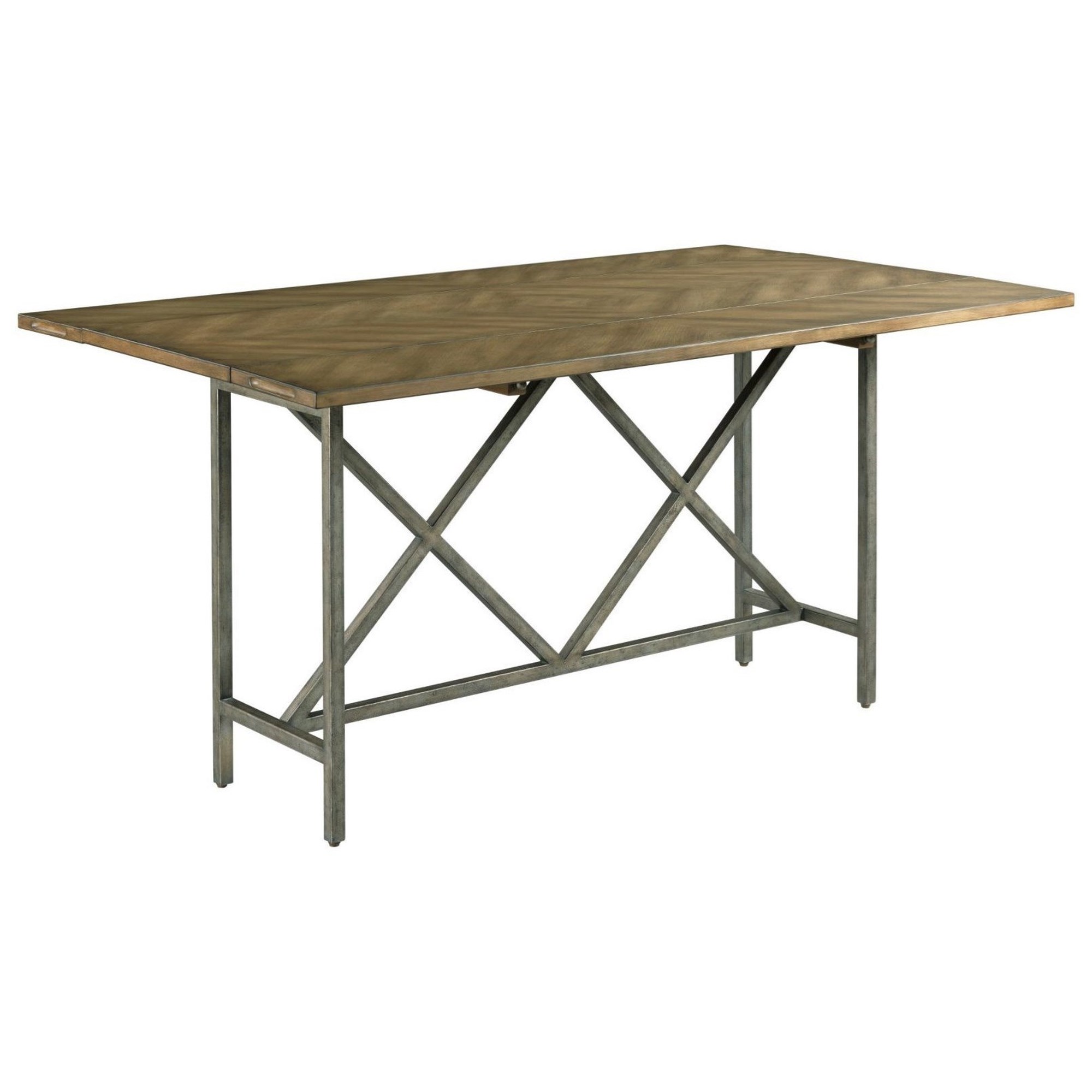 090-1034 Herringbone | Top with Hammary Wood Furniture Console Flip Sofa/Console Treasures Top Stuckey Hidden Table |