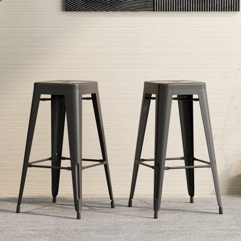 Set of 2025 two bar stools