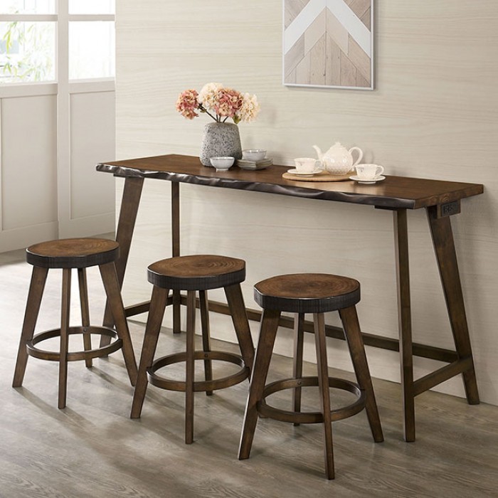 Rustic bar height table and online chairs