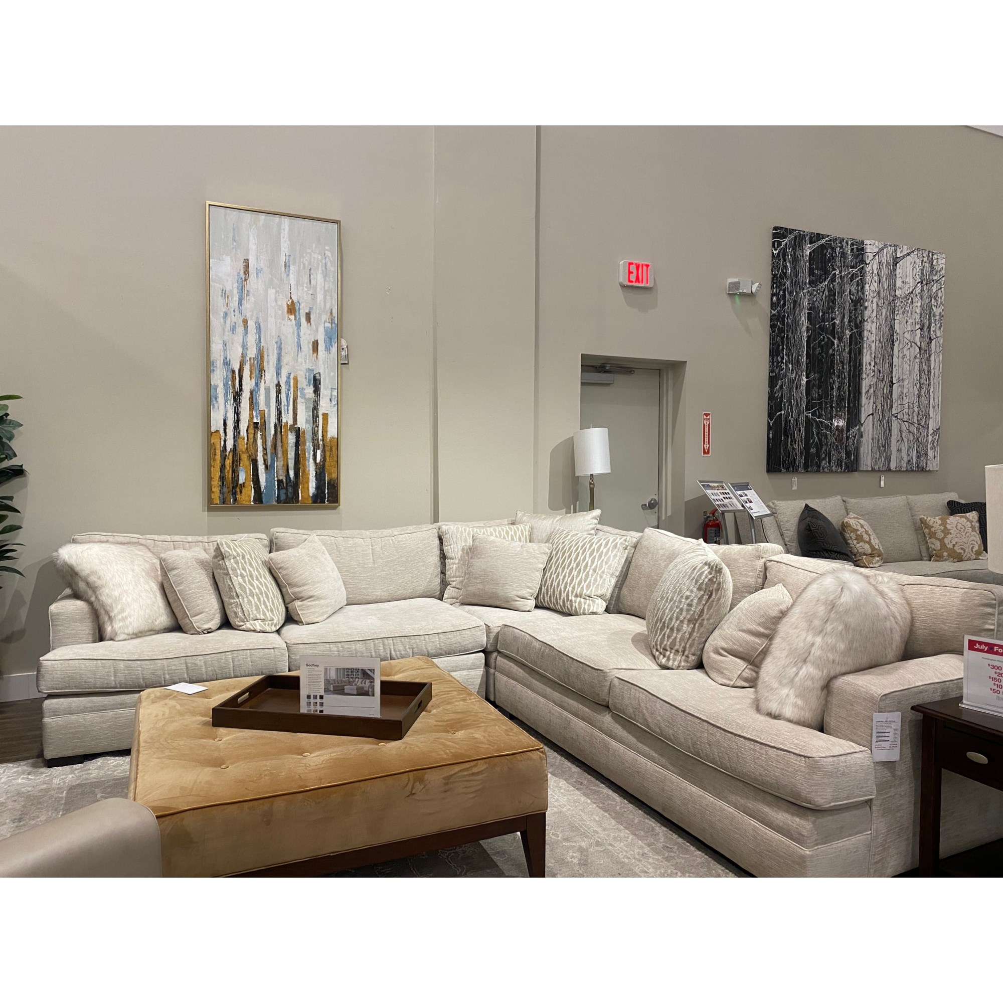 How to Place an Area Rug Under a Sectional - Furnish Furnish NC