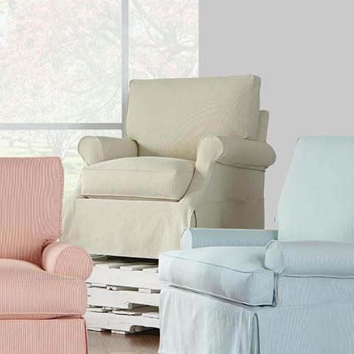 Swivel sales glider slipcover