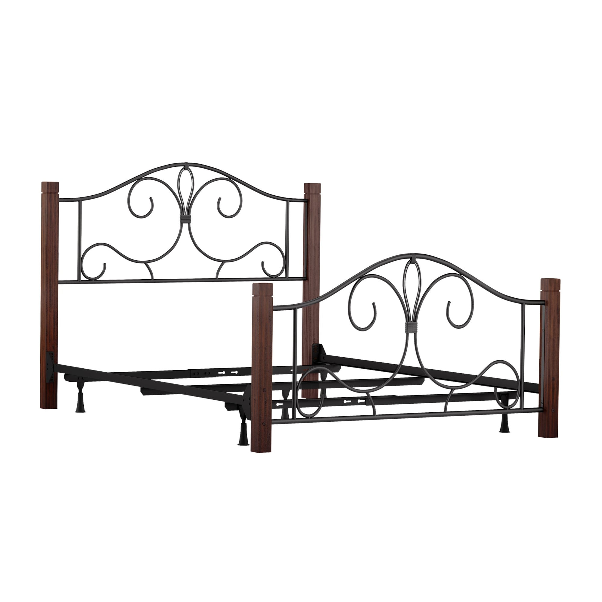 Hillsdale Destin 2220BQRC Queen Metal Bed with Wood Posts Gavigan's