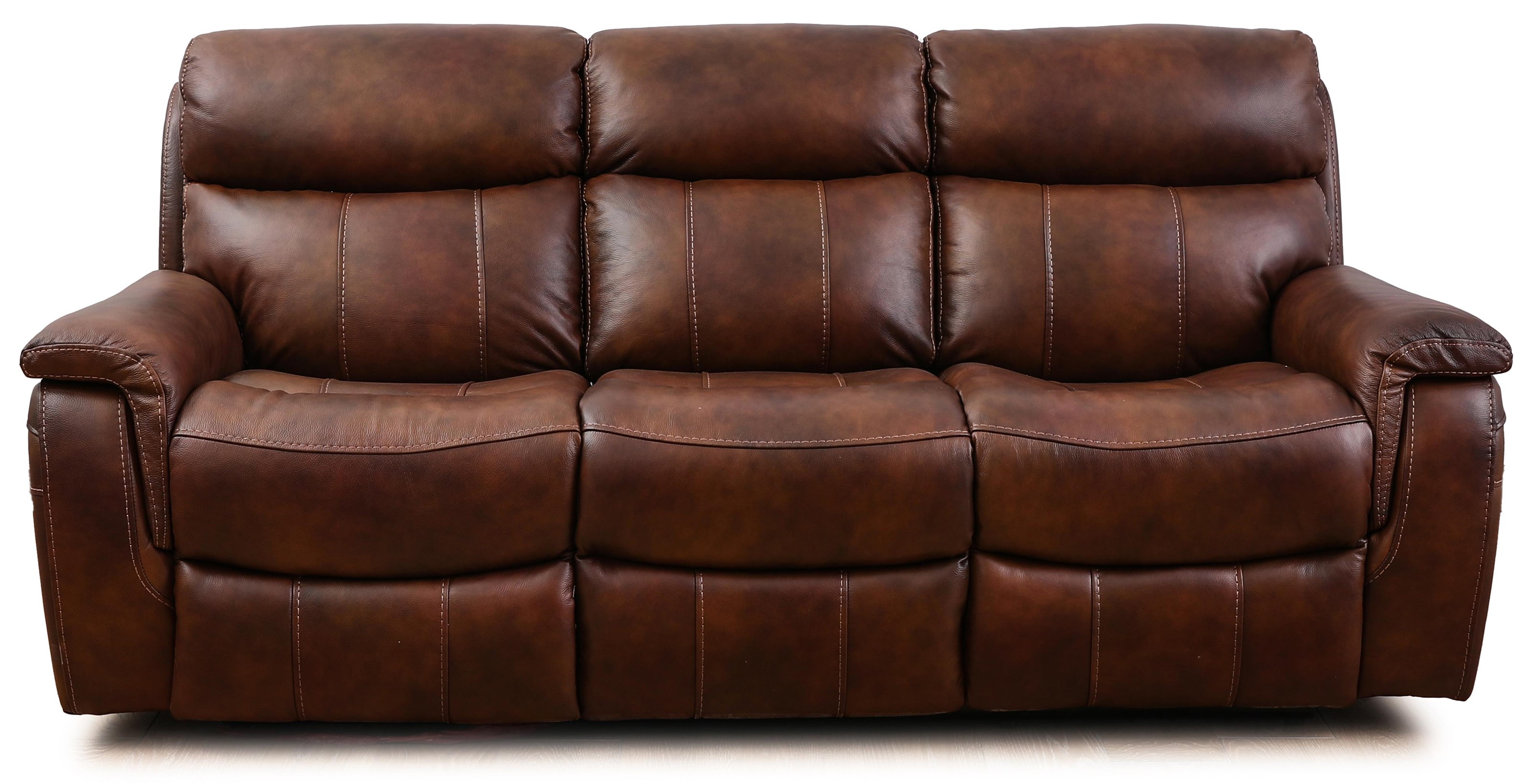 9020 10962154 Leather Power Reclining Sofa with Power Adjustable Headrests Pilgrim Furniture City Reclining Sofa